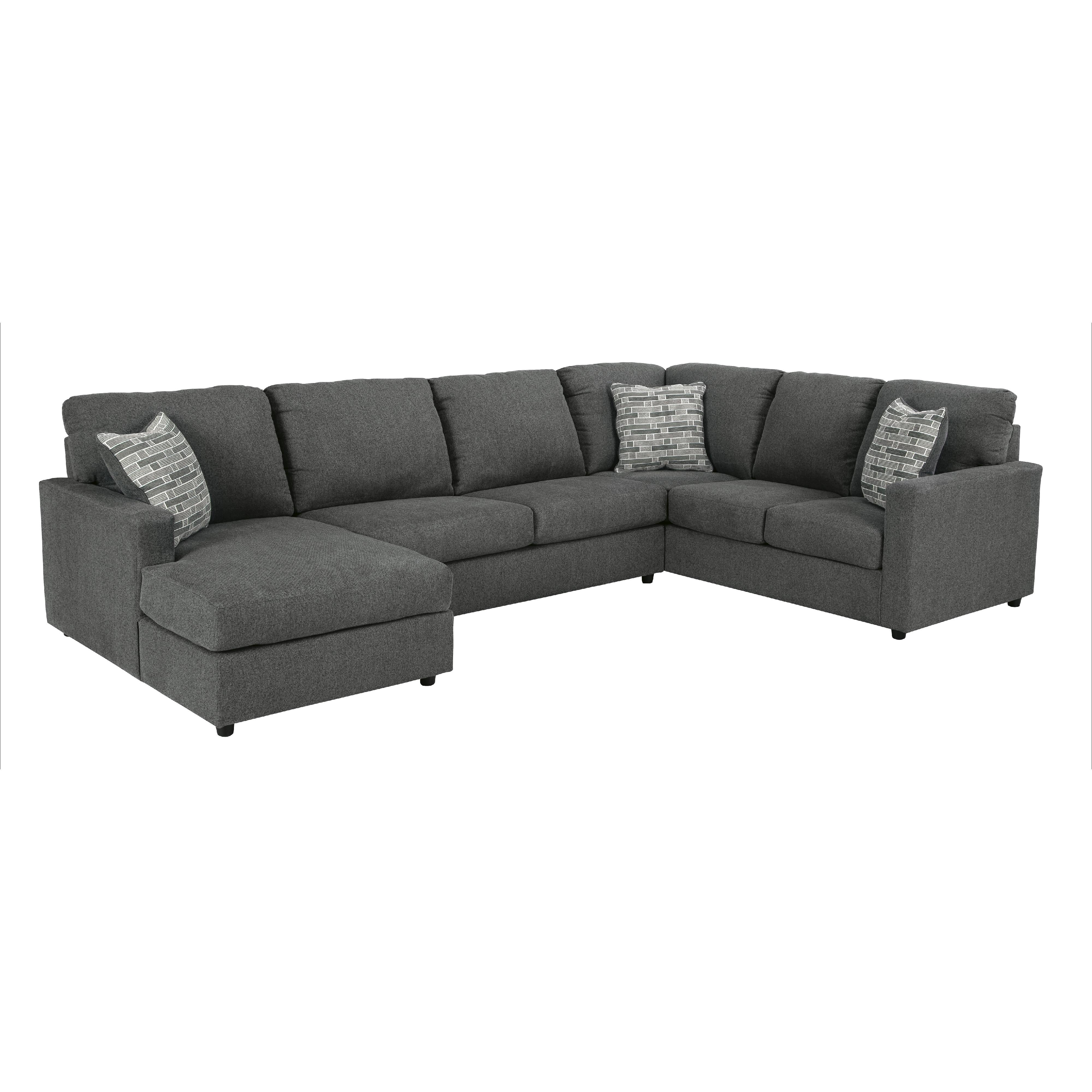  Manufacturer Color_Charcoal --  Signature Design by Ashley Edenfield Fabric 3 pc Sectional IMAGE 1