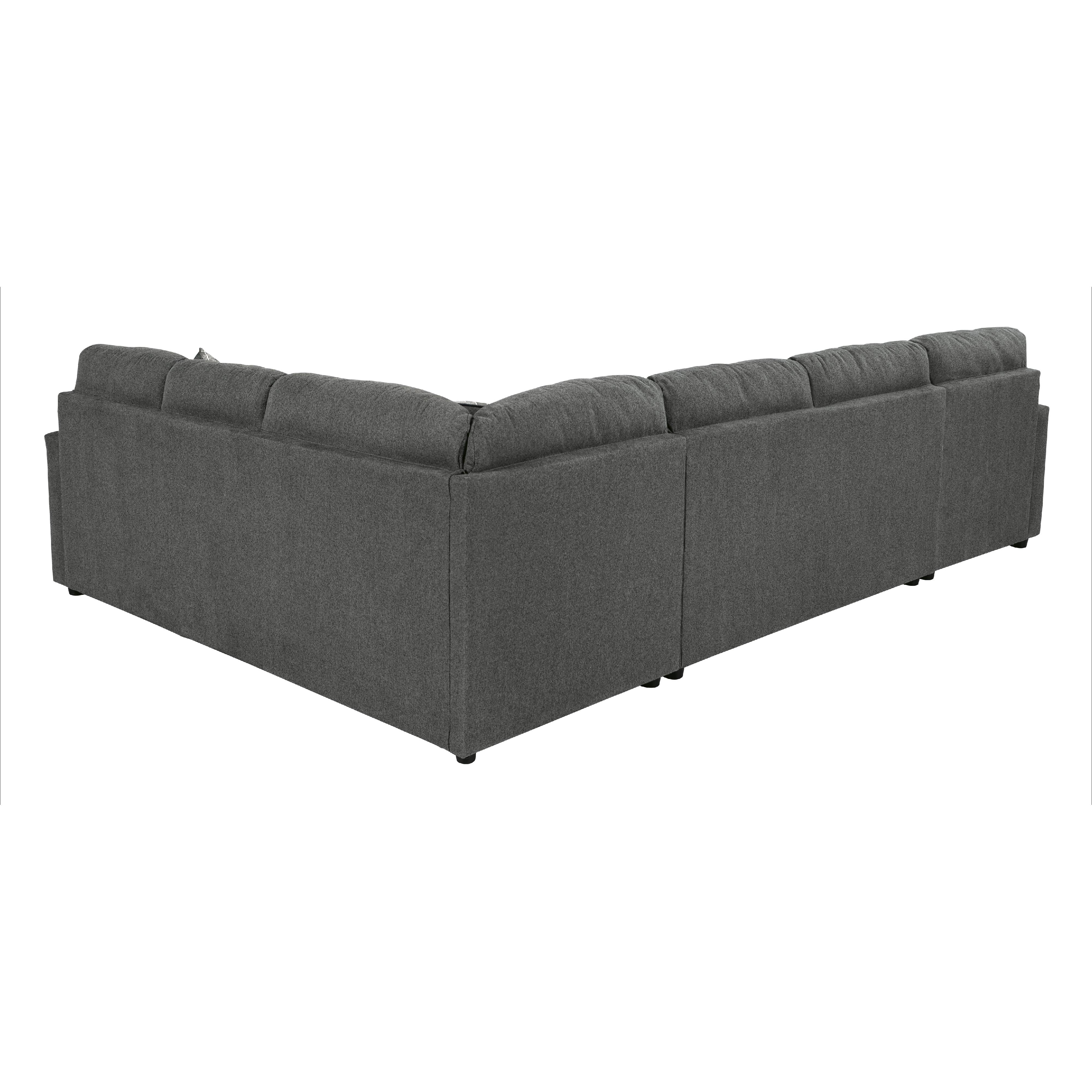  Manufacturer Color_Charcoal --  Signature Design by Ashley Edenfield Fabric 3 pc Sectional IMAGE 2