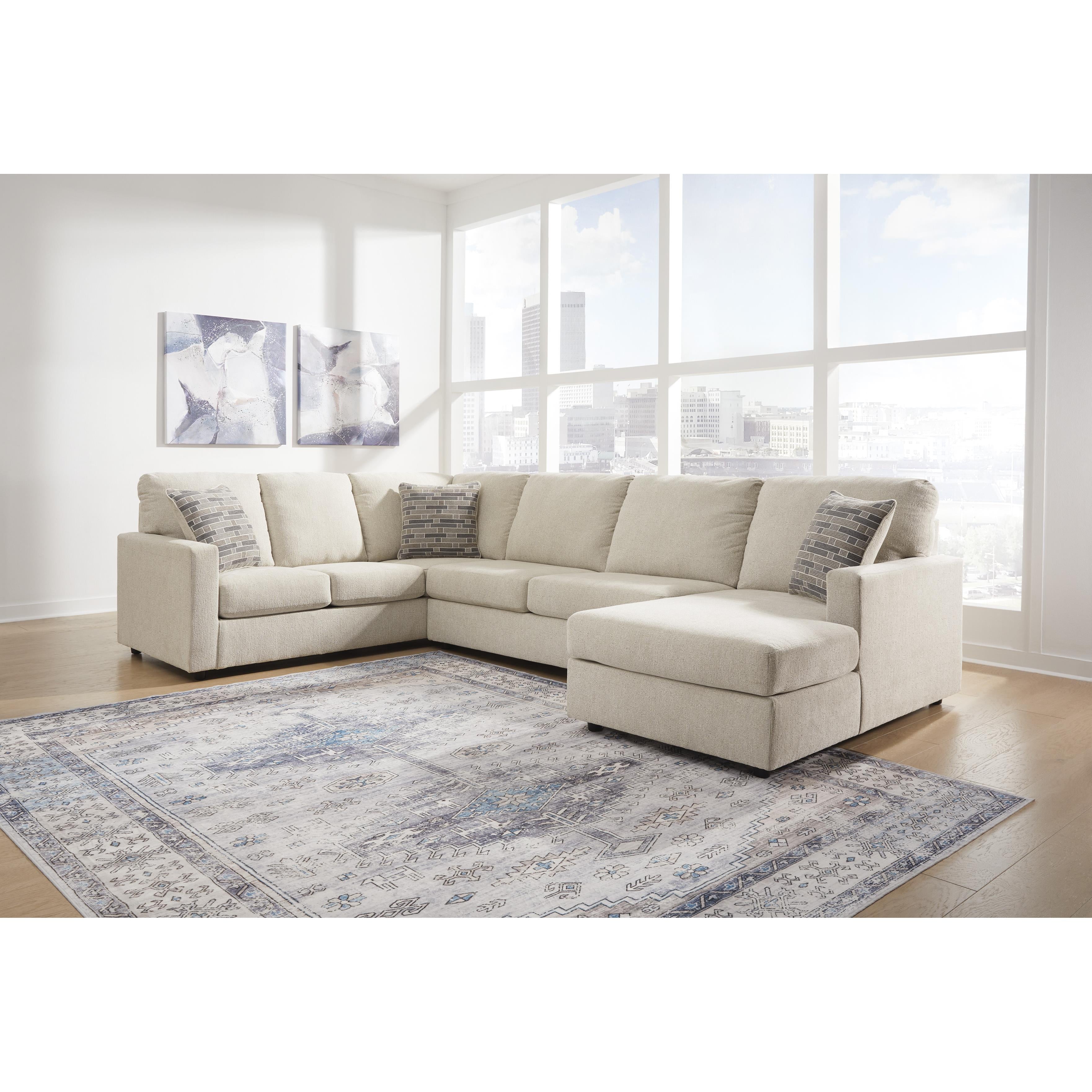  Manufacturer Color_Linen --  Edenfield 29004S2 3 pc Sectional with Chaise IMAGE 3