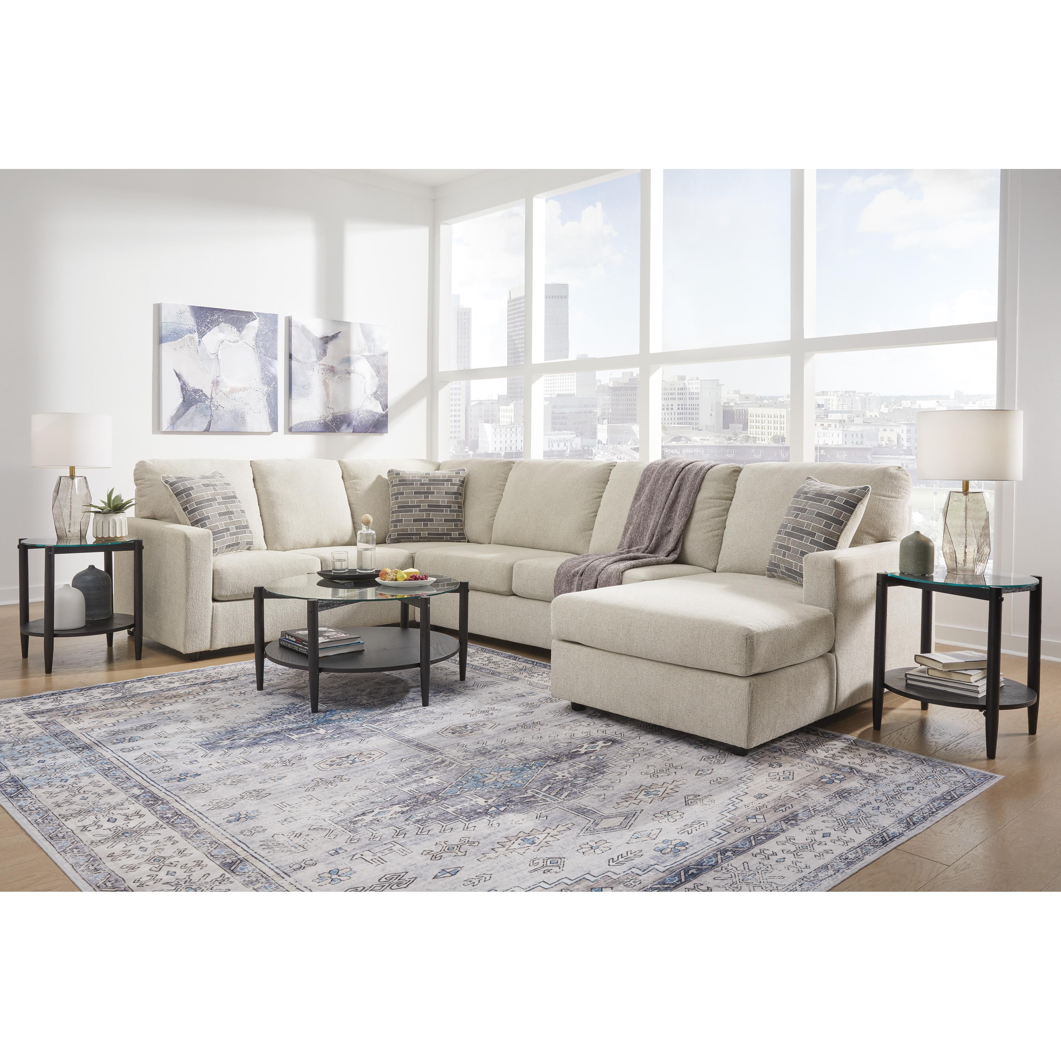  Manufacturer Color_Linen --  Edenfield 29004S2 3 pc Sectional with Chaise IMAGE 4
