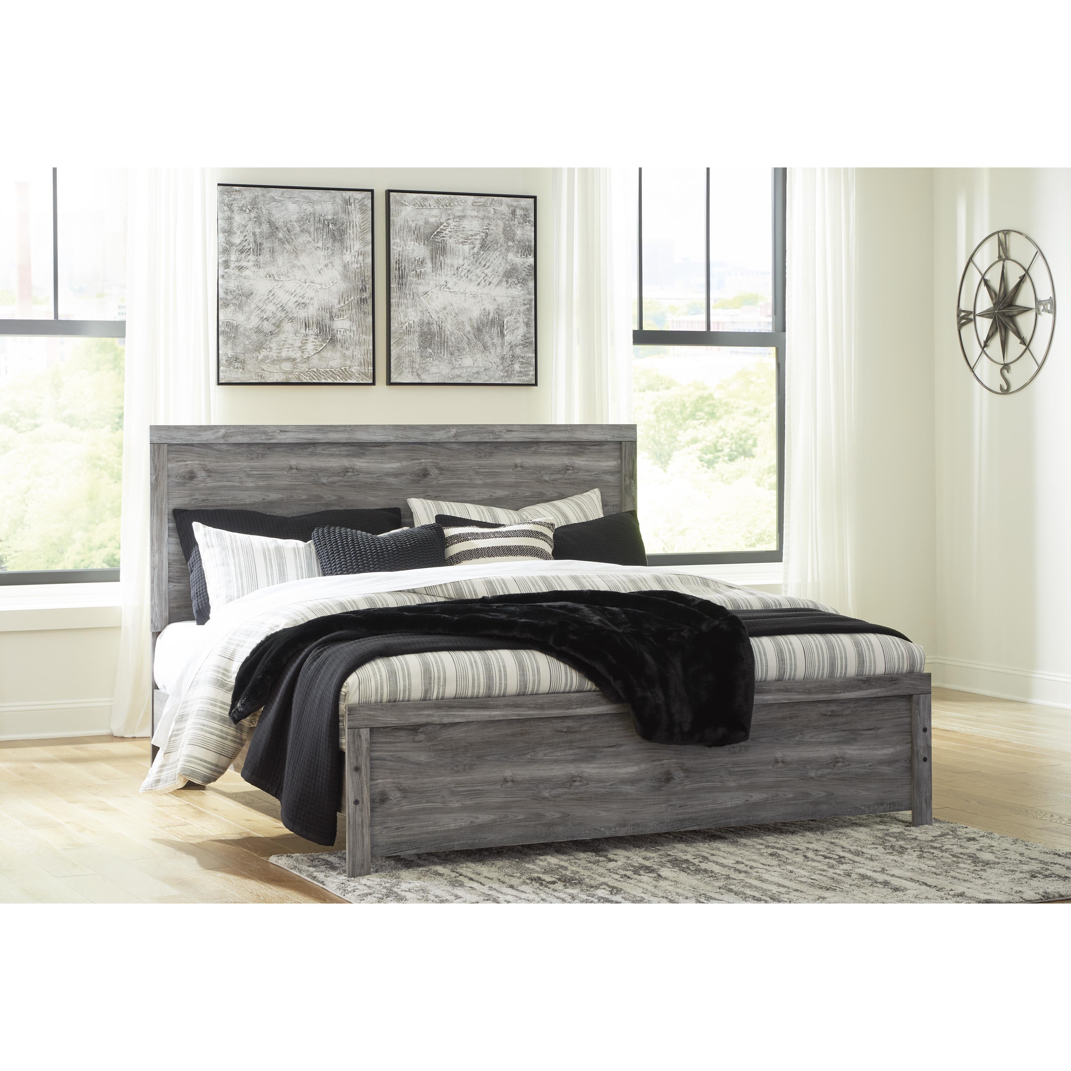  Size_King --  Bronyan B1290B4 King Panel Bed IMAGE 4