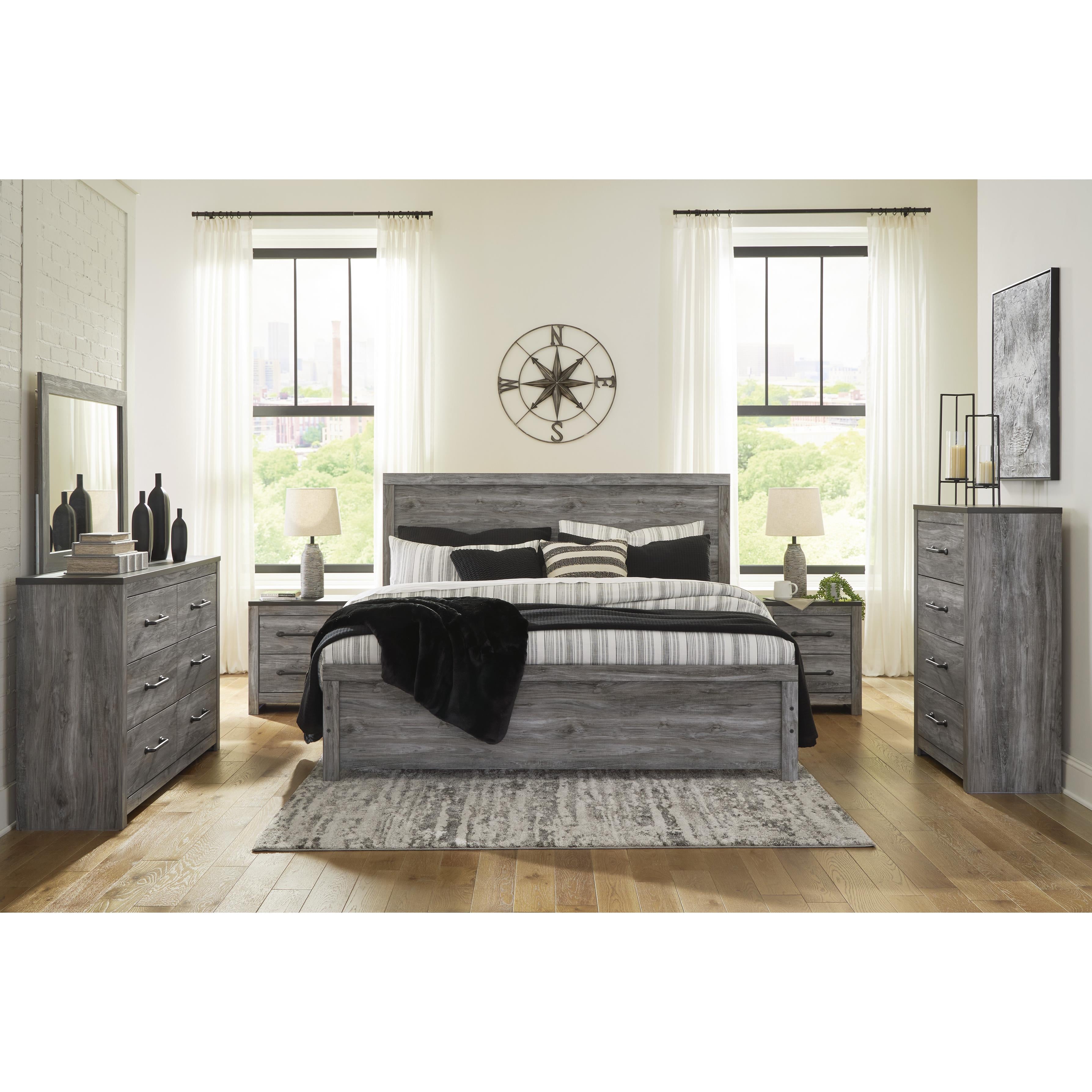  Size_King --  Bronyan B1290B4 King Panel Bed IMAGE 5