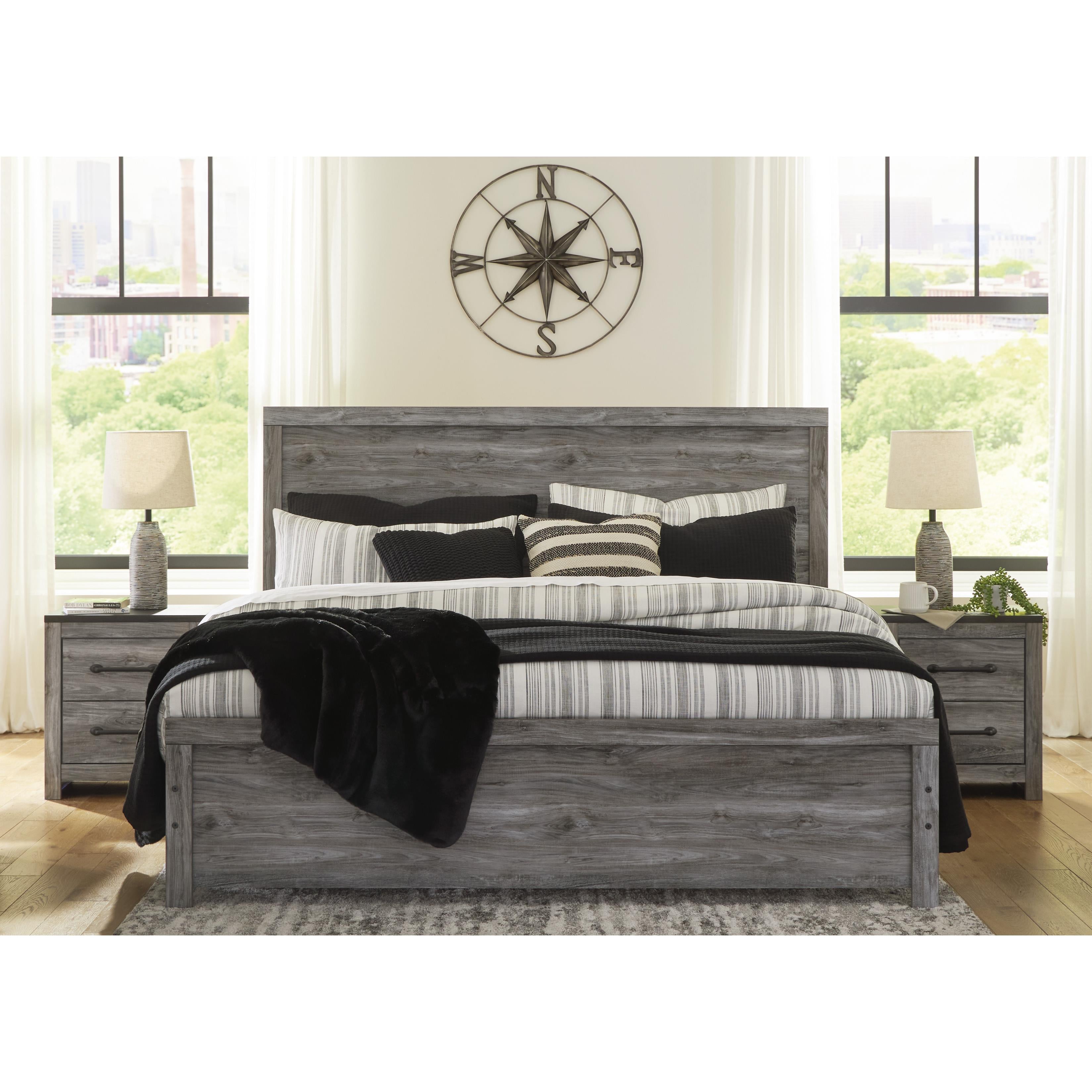  Size_King --  Bronyan B1290B4 King Panel Bed IMAGE 6