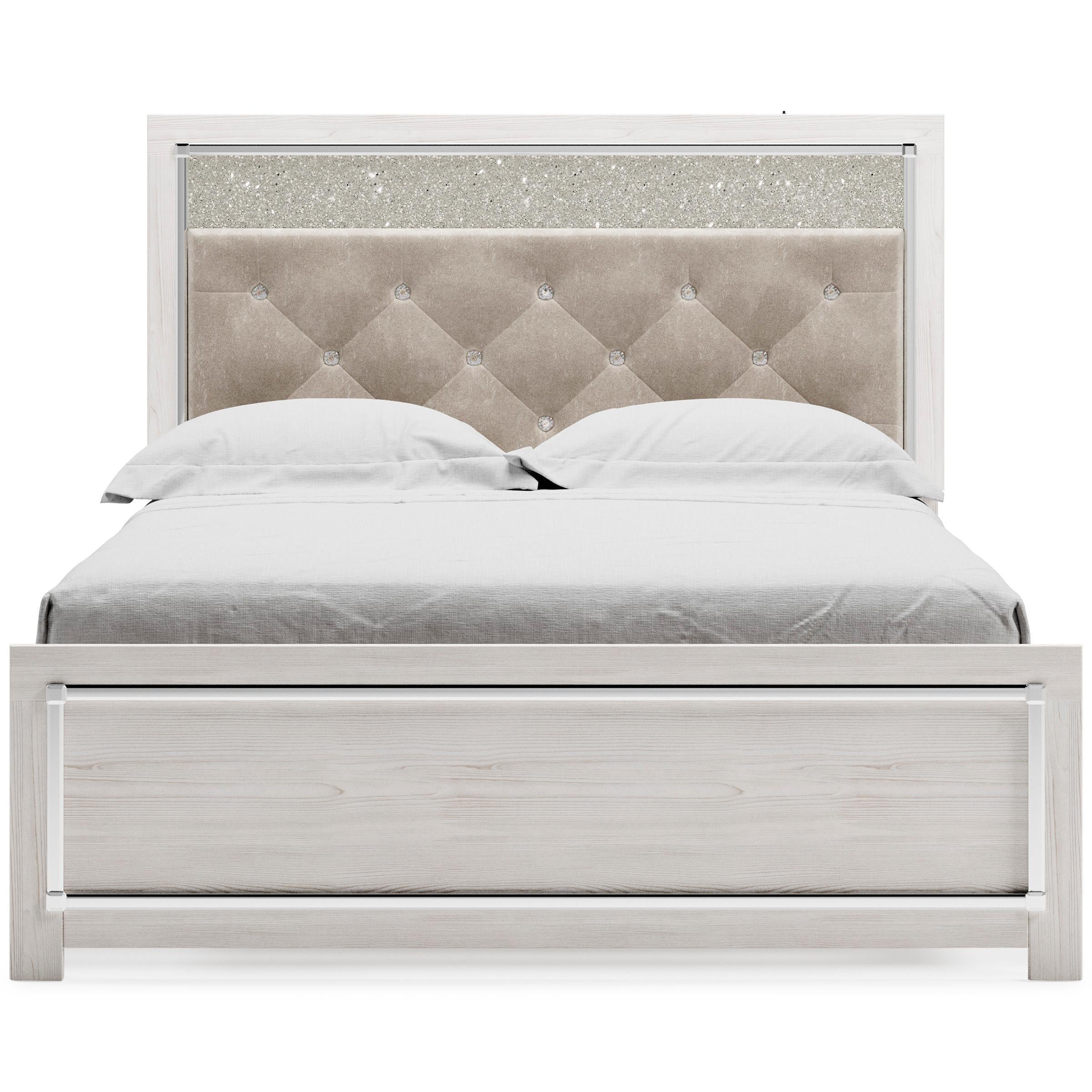  Size_Queen --  Signature Design by Ashley Altyra Upholstered Panel Bed IMAGE 2