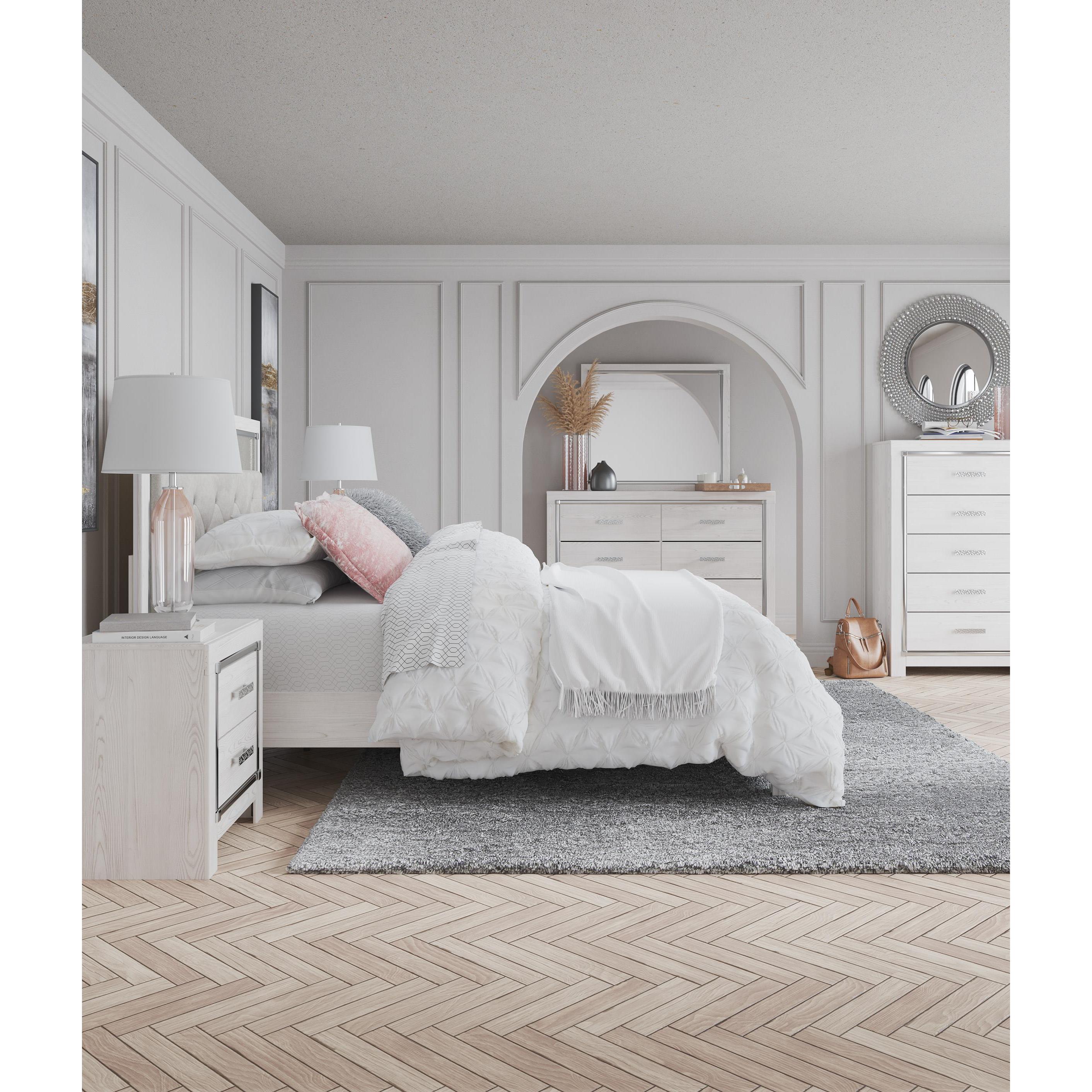  Size_Queen --  Signature Design by Ashley Altyra Upholstered Panel Bed IMAGE 7