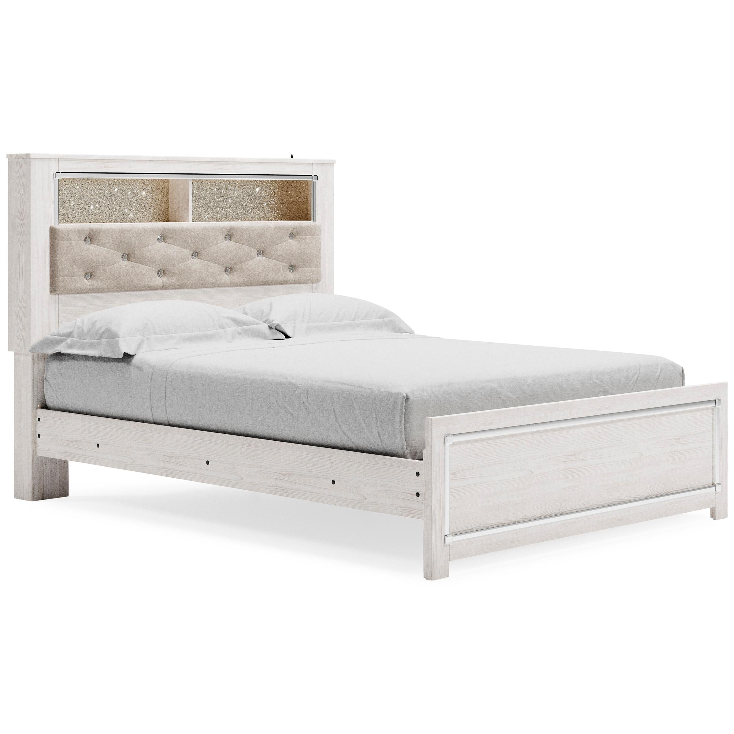  Size_Queen --  Signature Design by Ashley Altyra Bookcase Bed IMAGE 1