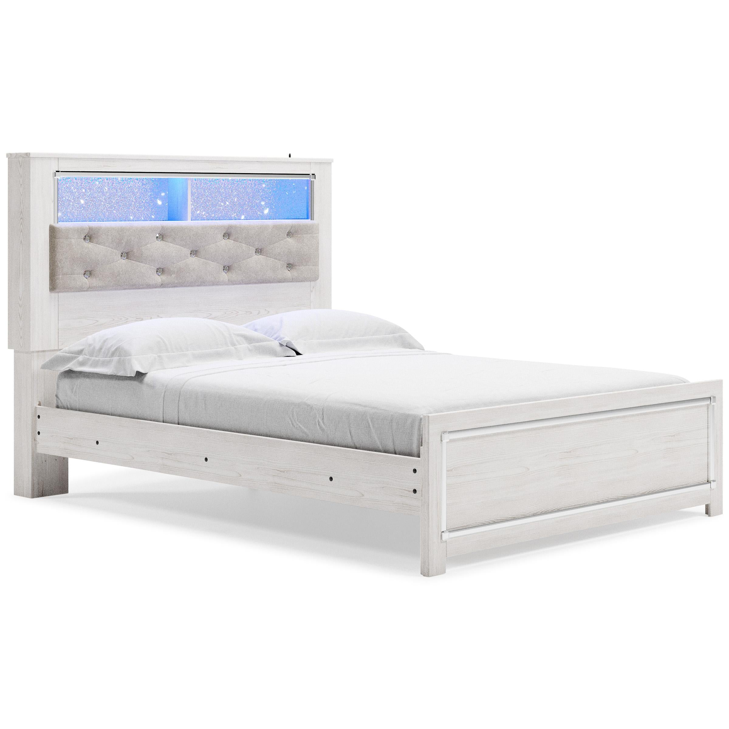  Size_Queen --  Signature Design by Ashley Altyra Bookcase Bed IMAGE 2