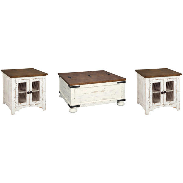 Signature Design by Ashley Wystfield T459T1 Coffee Table and 2 End Tables