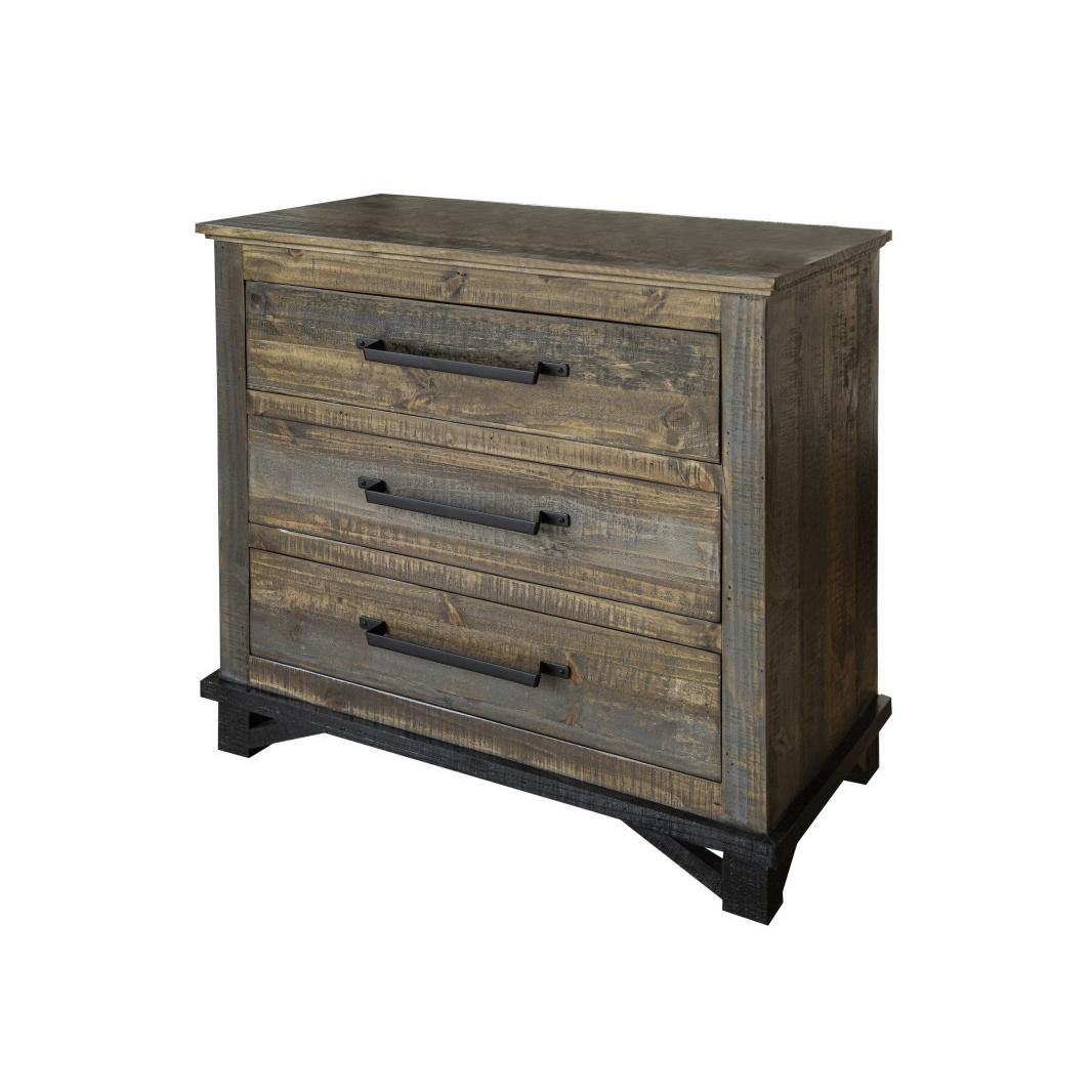  International Furniture Direct Loft Brown IFD6441CHTSM 3 Drawer, Chest IMAGE 1