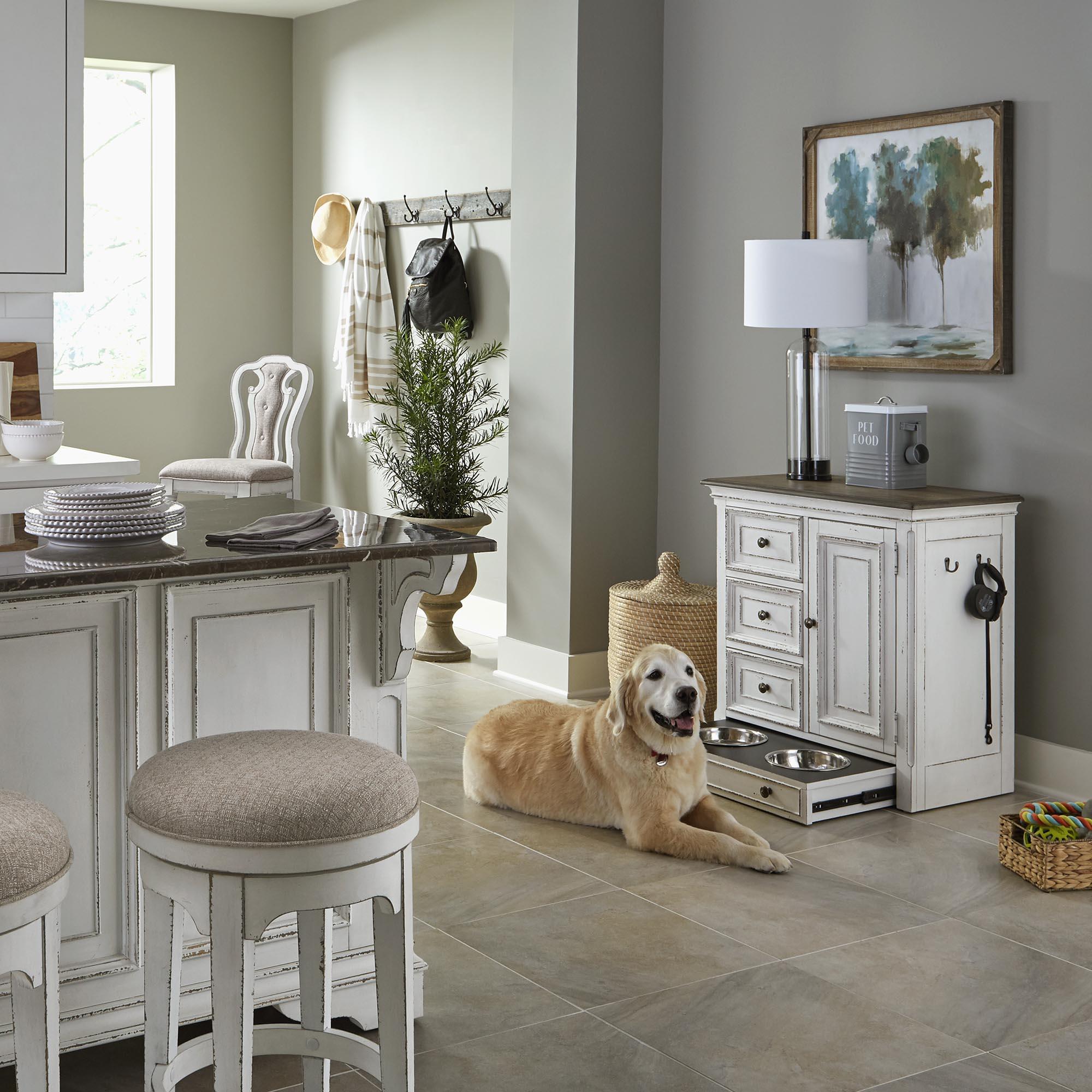  Liberty Furniture Industries Inc. Magnolia Manor 244-PF1000 Pet Feeder Cabinet IMAGE 1