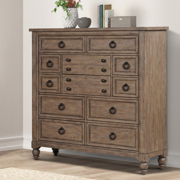 Liberty Furniture Industries Inc. Americana Farmhouse 615-BR32 12 Drawer Chesser