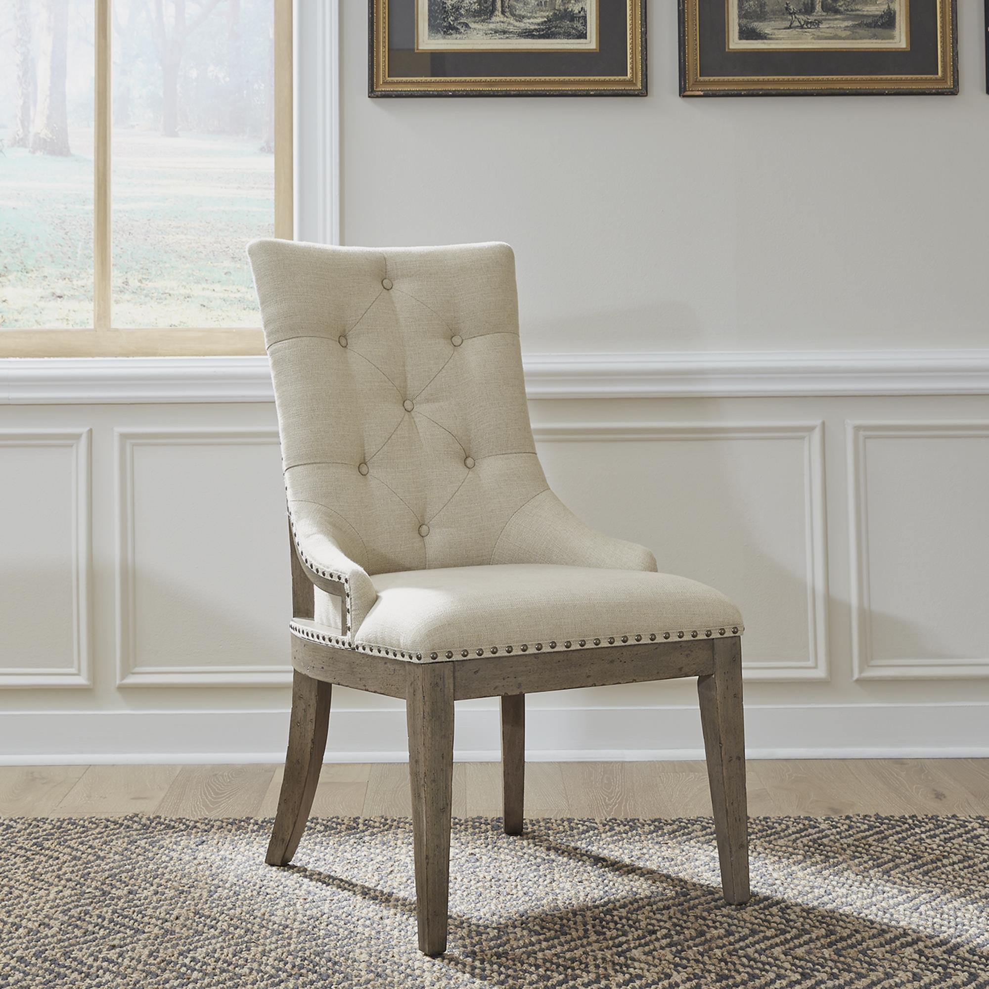  Liberty Furniture Industries Inc. Americana Farmhouse 615-C6501S Uph Shelter Side Chair IMAGE 1