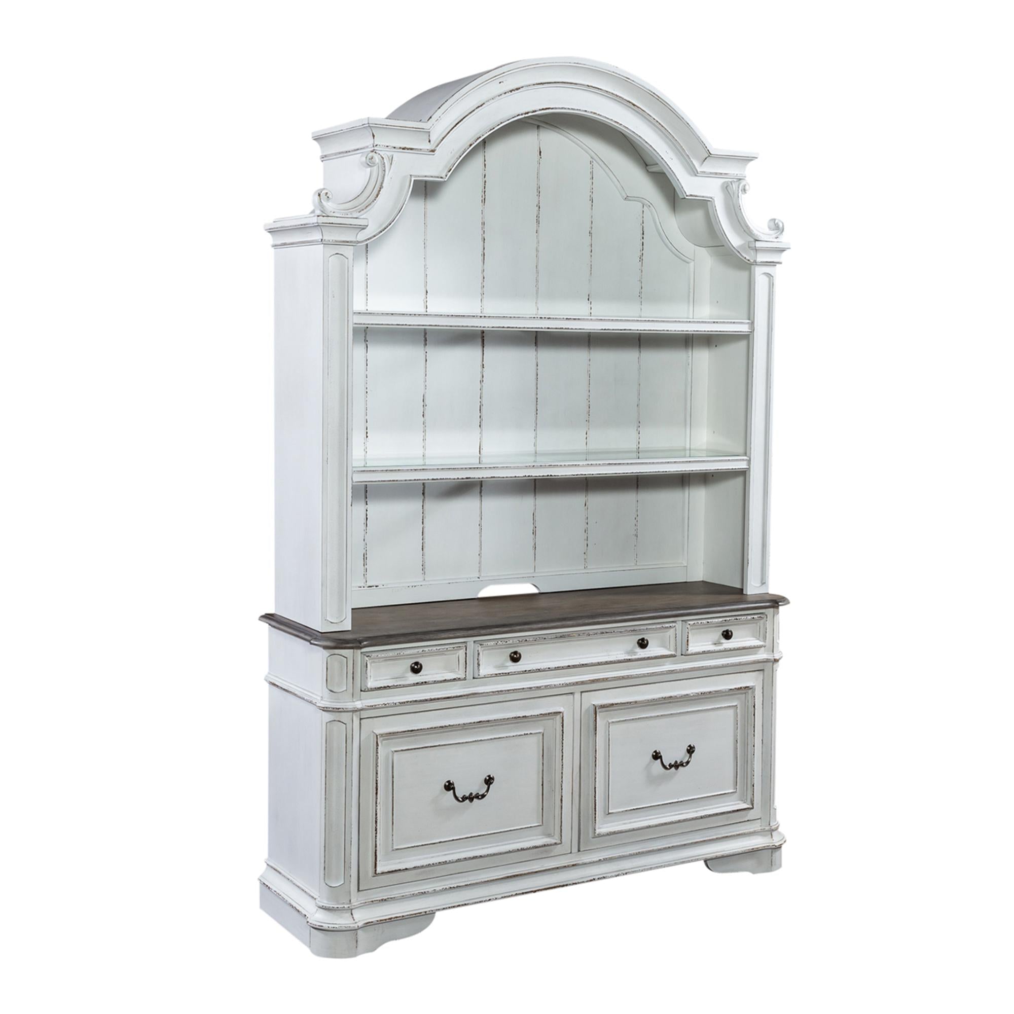  Liberty Furniture Industries Inc. Magnolia Manor 244-HOJ-OCHS Opt Credenza & Hutch IMAGE 2