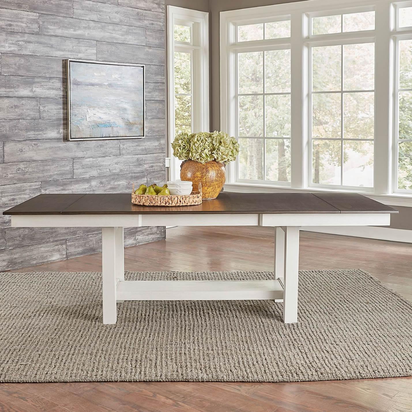  Liberty Furniture Industries Inc. Brook Bay 182 Trestle Table IMAGE 3