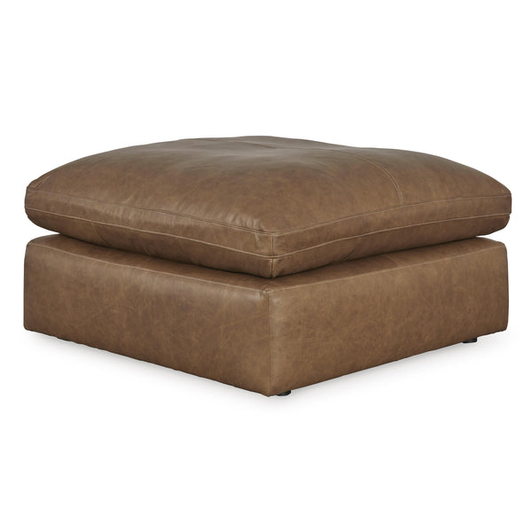 Signature Design by Ashley Emilia Leather Match Ottoman