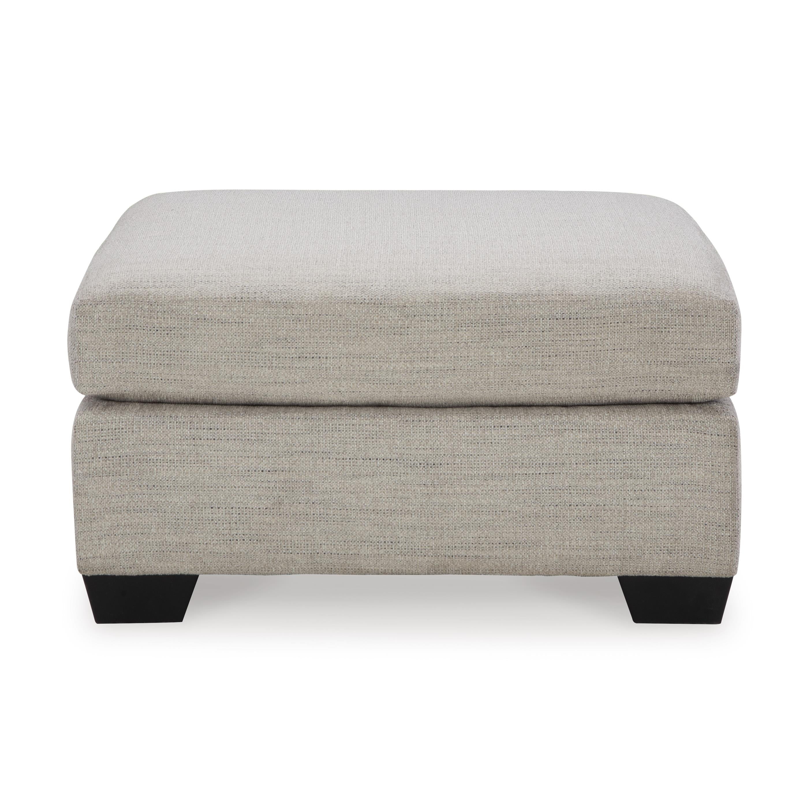  Manufacturer Color_Pebble --  Signature Design by Ashley Mahoney Fabric Ottoman IMAGE 2