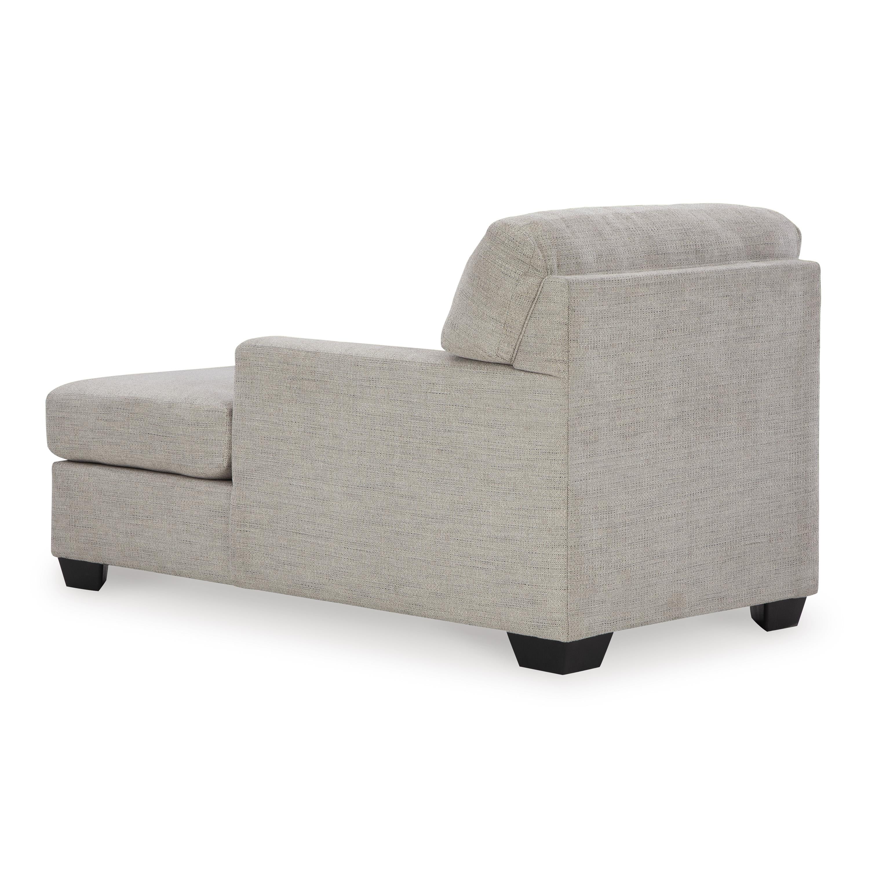  Manufacturer Color_Pebble --  Signature Design by Ashley Mahoney Fabric Chaise IMAGE 4