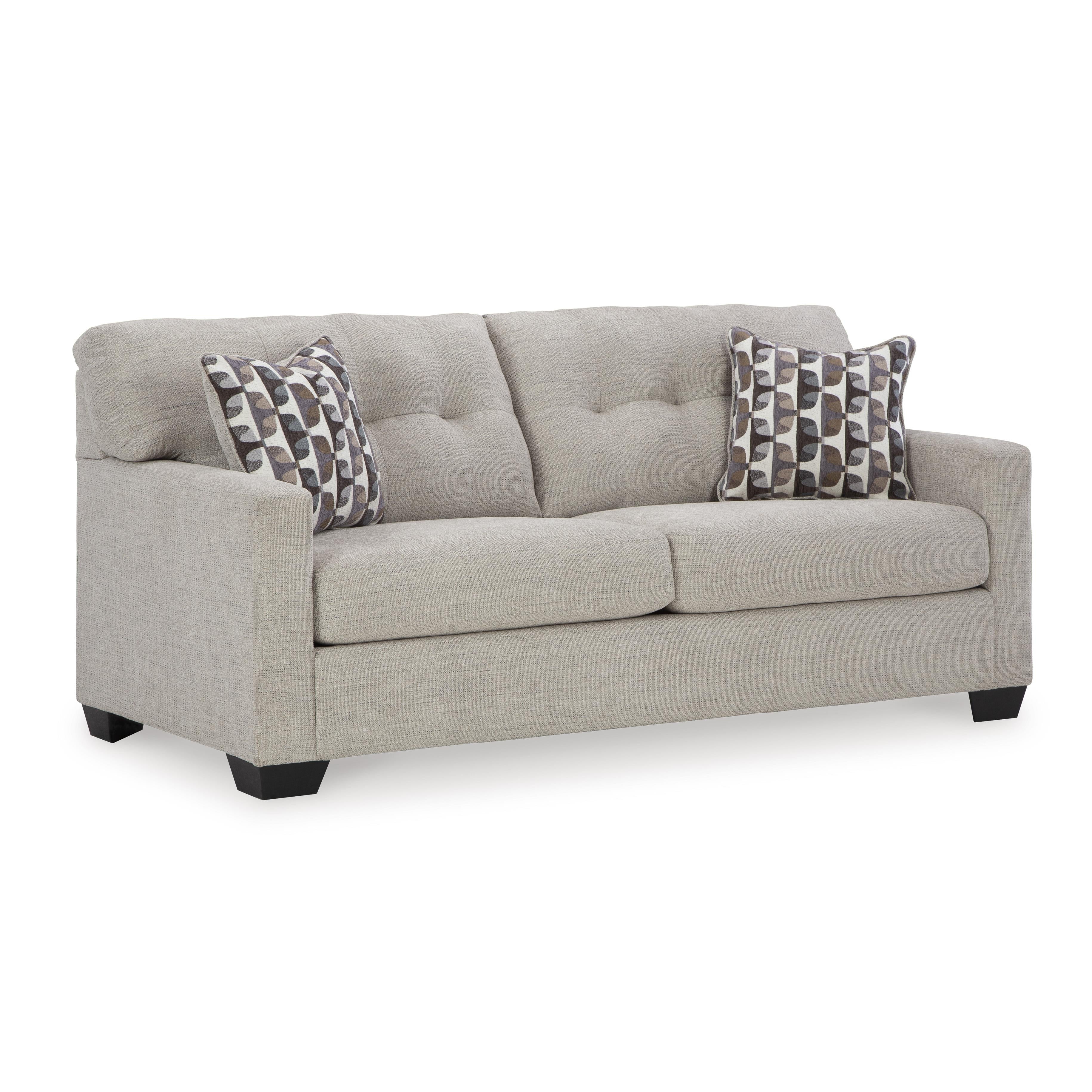  Manufacturer Color_Pebble --  Signature Design by Ashley Mahoney Stationary Fabric Sofa IMAGE 1