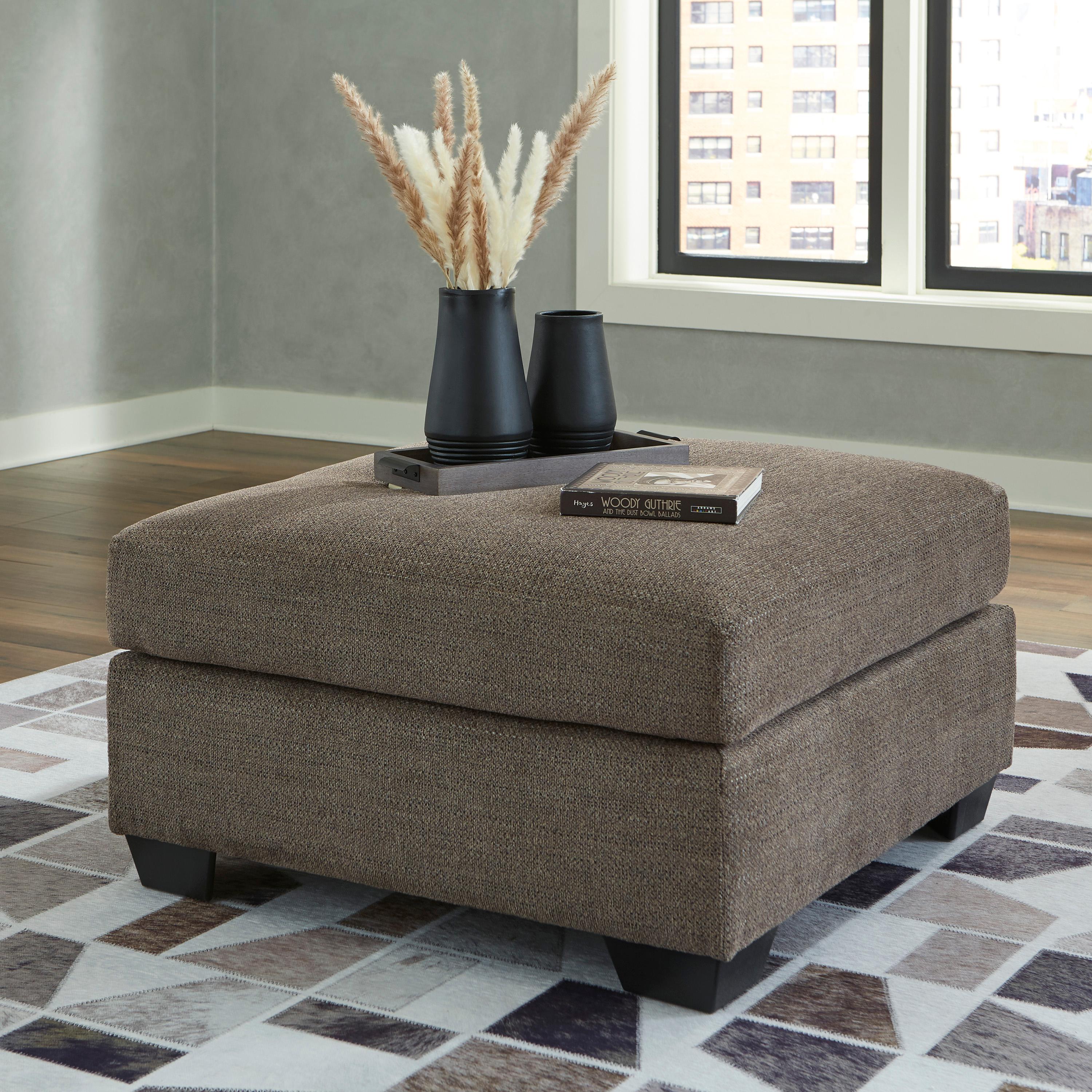  Manufacturer Color_Chocolate --  Mahoney 3100508 Oversized Accent Ottoman IMAGE 4