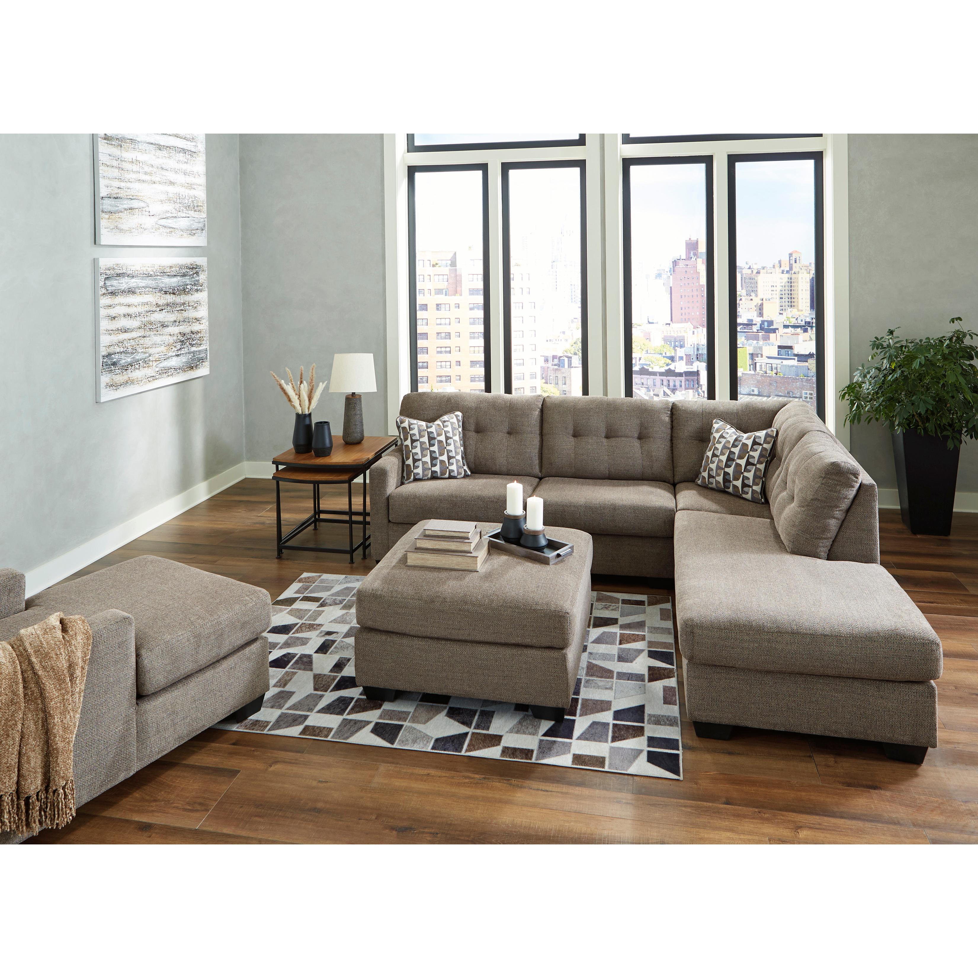  Manufacturer Color_Chocolate --  Mahoney 3100508 Oversized Accent Ottoman IMAGE 9