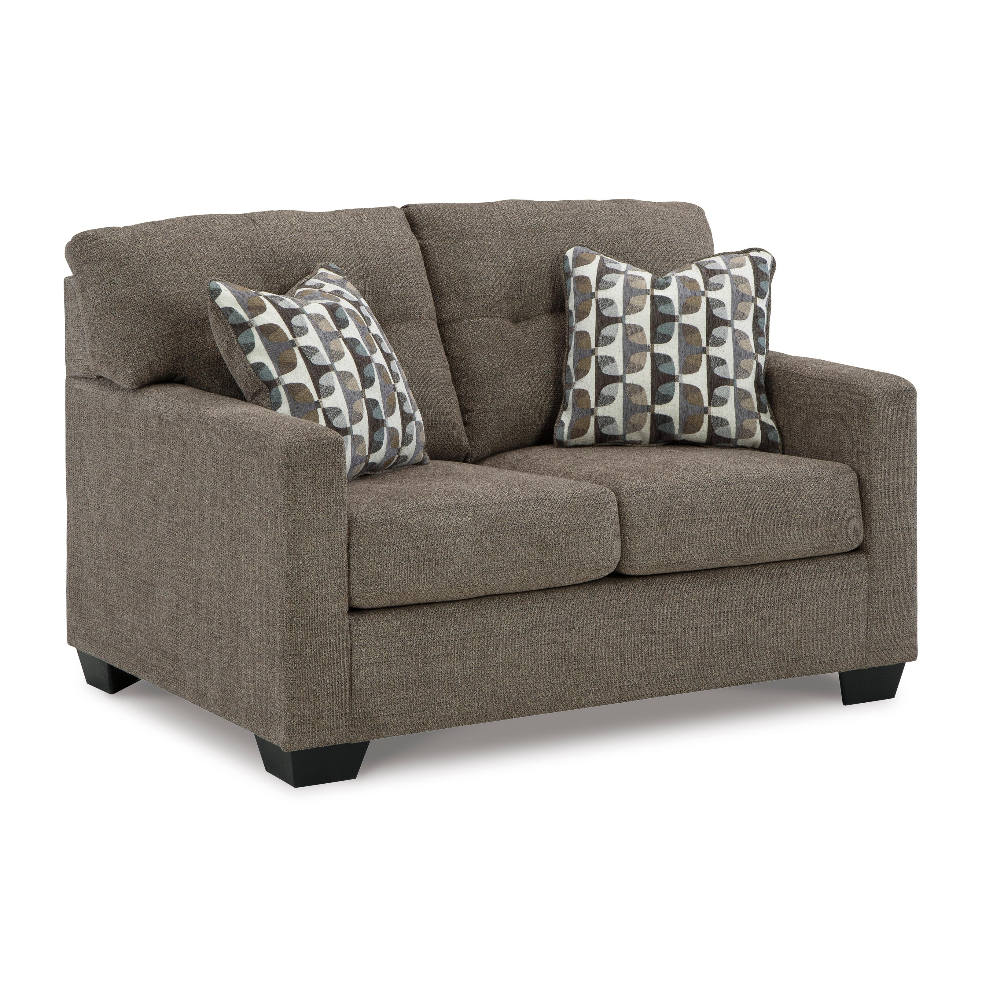  Manufacturer Color_Chocolate --  Mahoney 3100535 Loveseat IMAGE 1