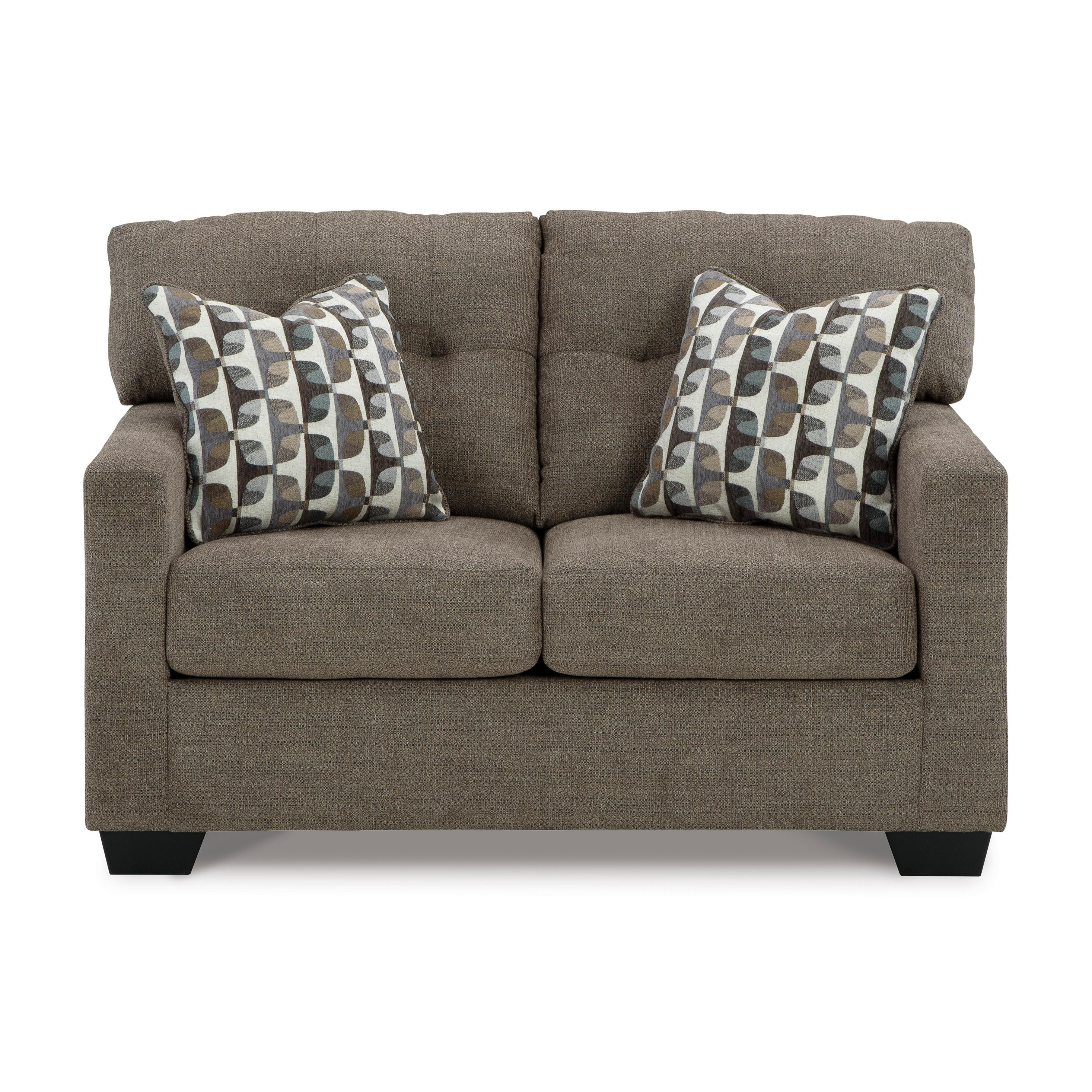  Manufacturer Color_Chocolate --  Mahoney 3100535 Loveseat IMAGE 2