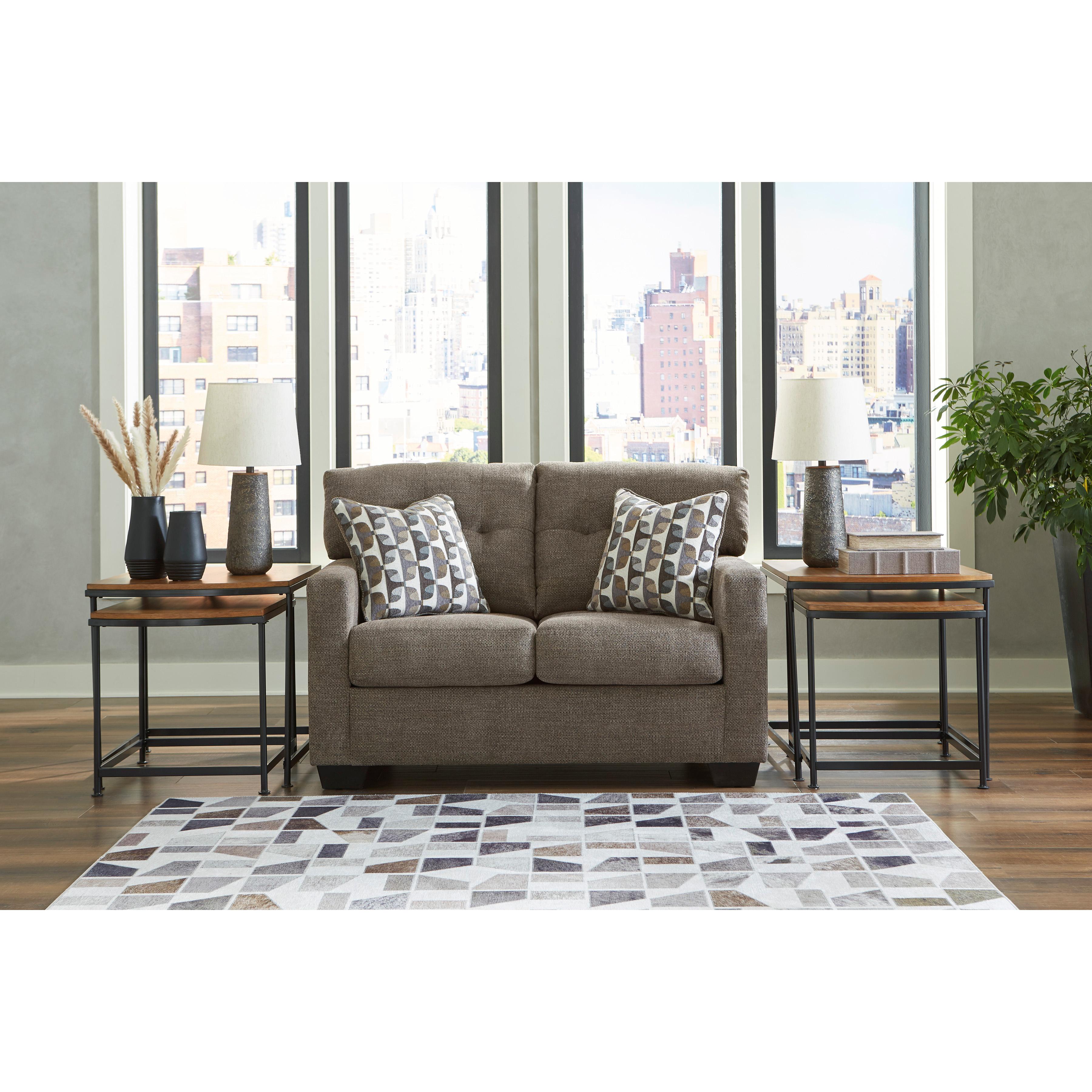  Manufacturer Color_Chocolate --  Mahoney 3100535 Loveseat IMAGE 5