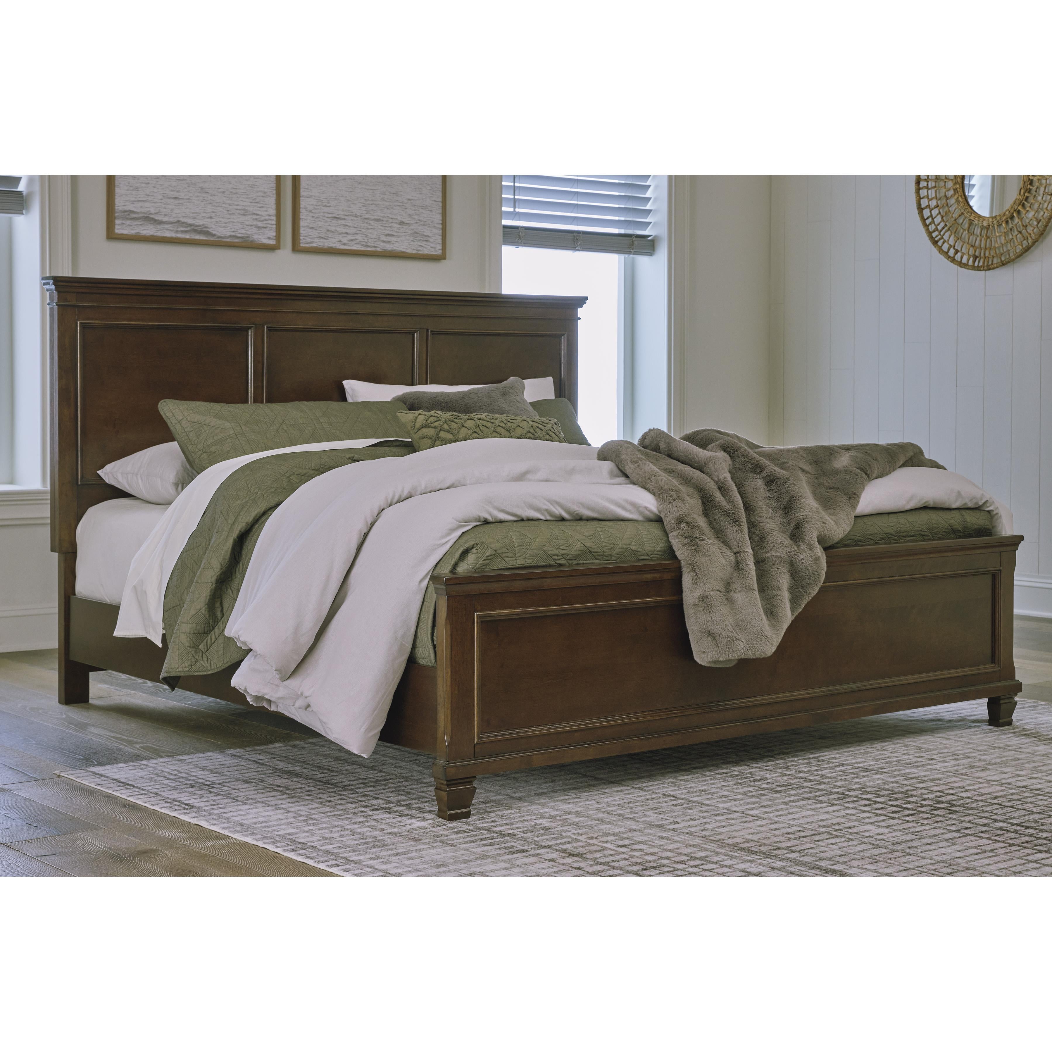  Size_Queen --  Danabrin B685B2 Queen Panel Bed IMAGE 6