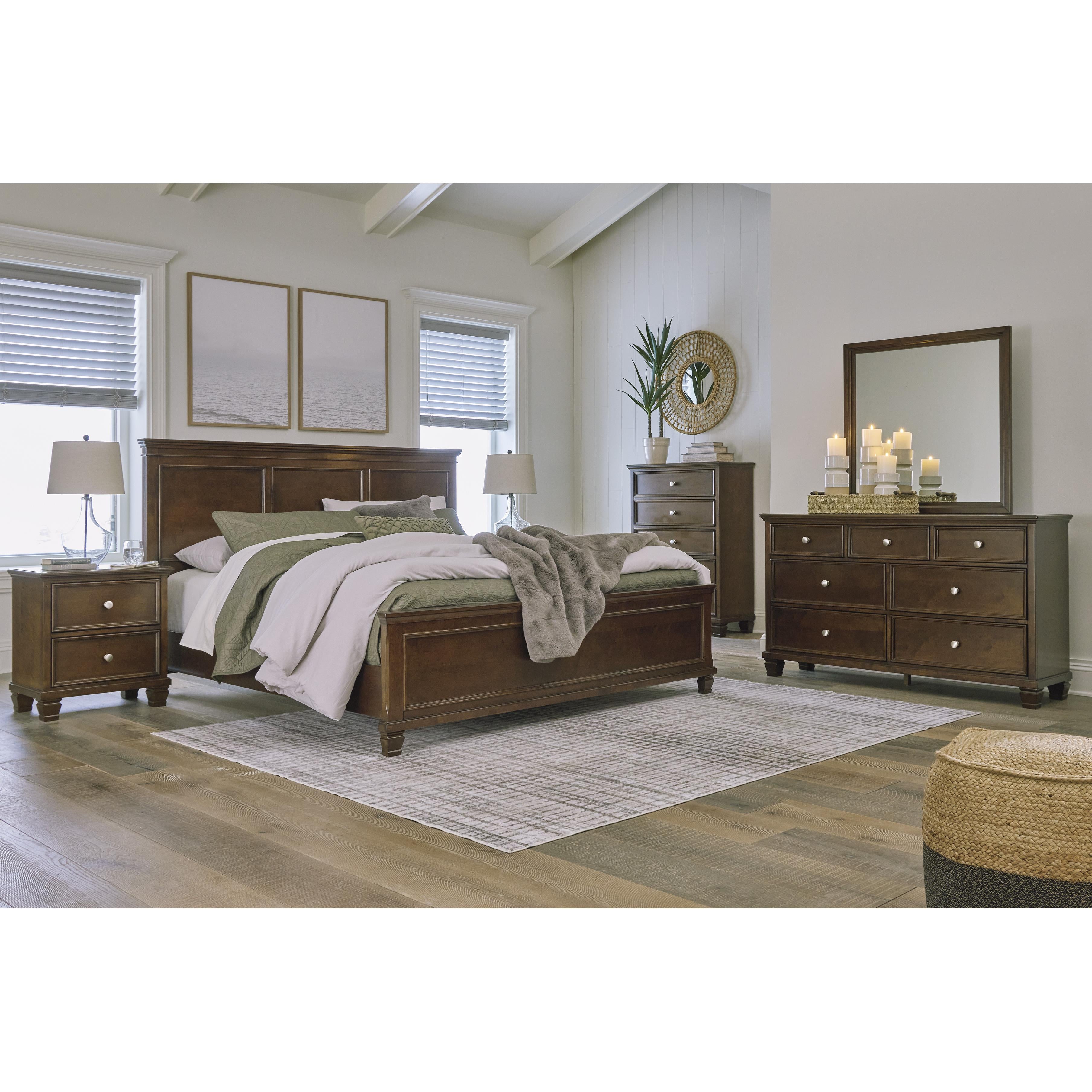  Size_King --  Danabrin B685B4 King Panel Bed IMAGE 7