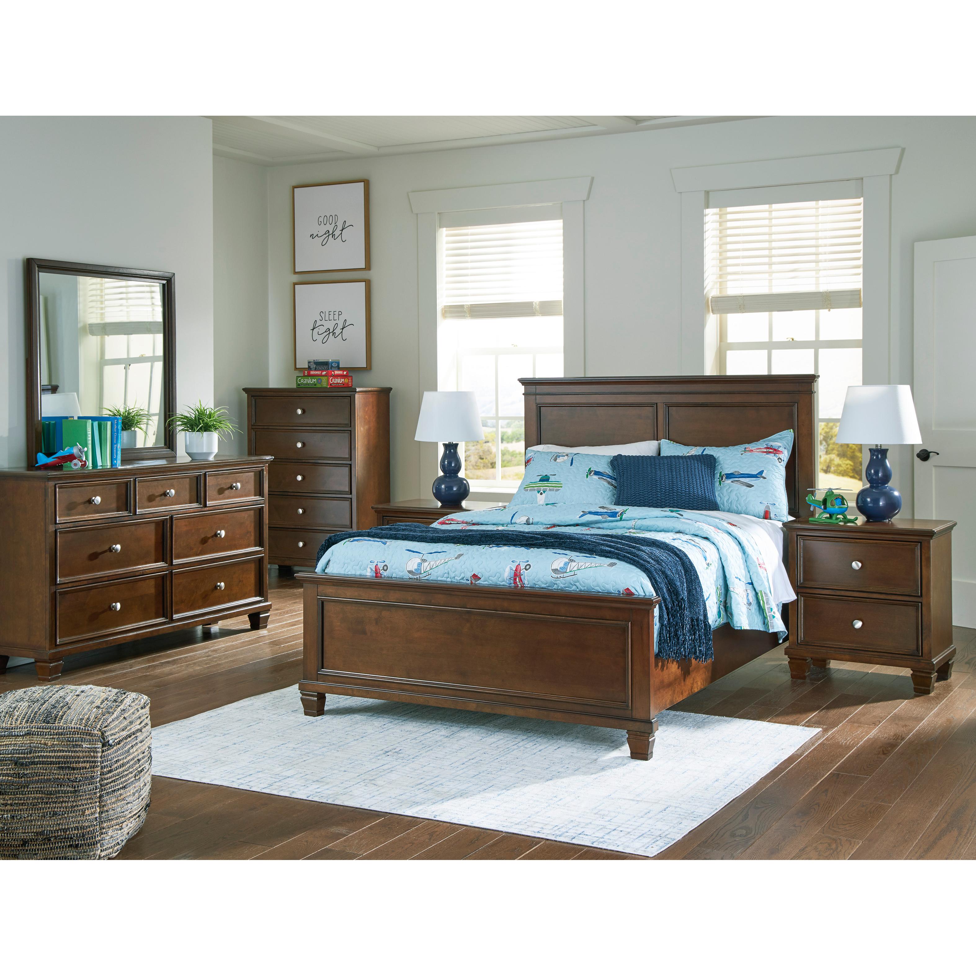  Size_Full --  Danabrin B685B8 Full Panel Bed IMAGE 11
