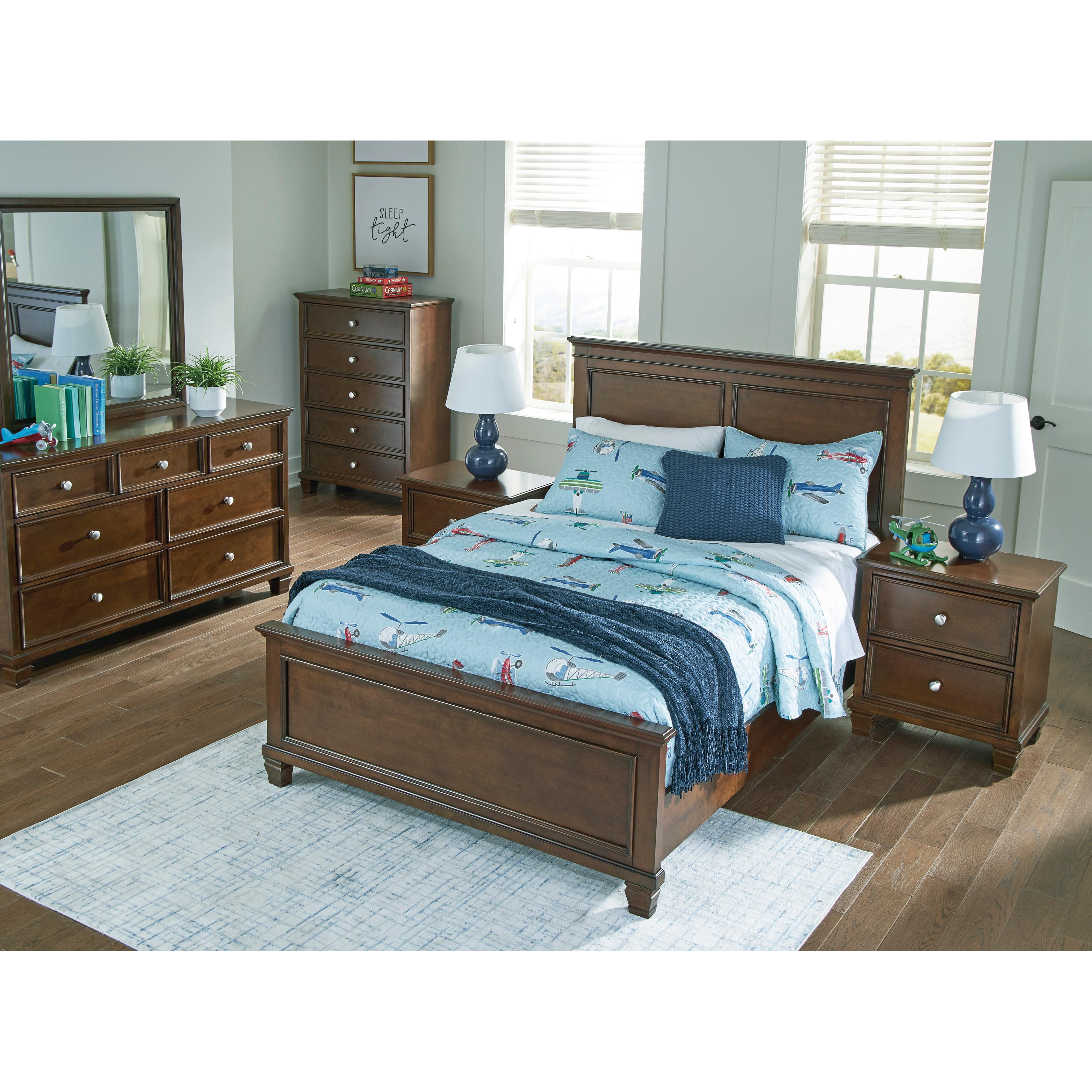  Size_Full --  Danabrin B685B8 Full Panel Bed IMAGE 8