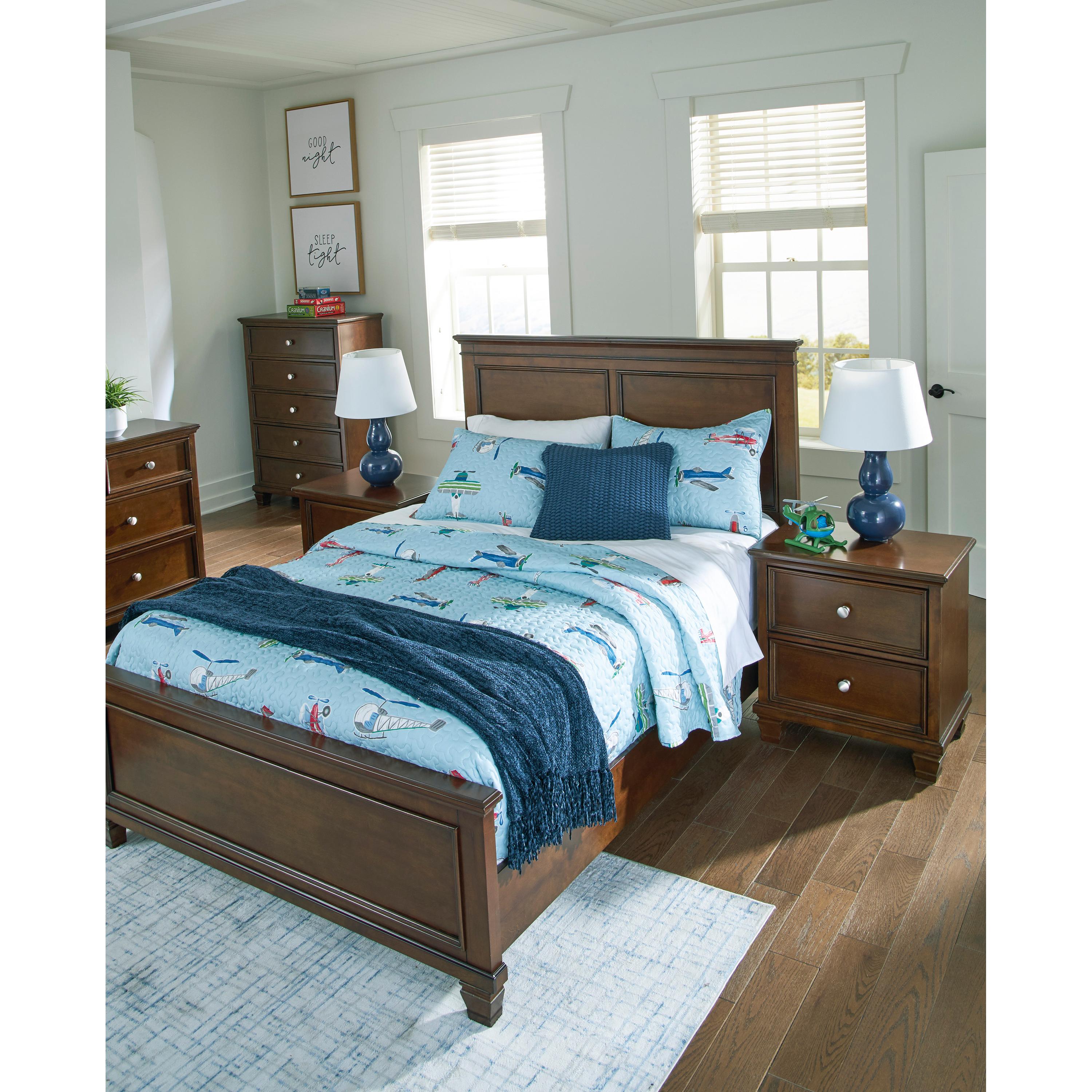  Size_Full --  Danabrin B685B8 Full Panel Bed IMAGE 9