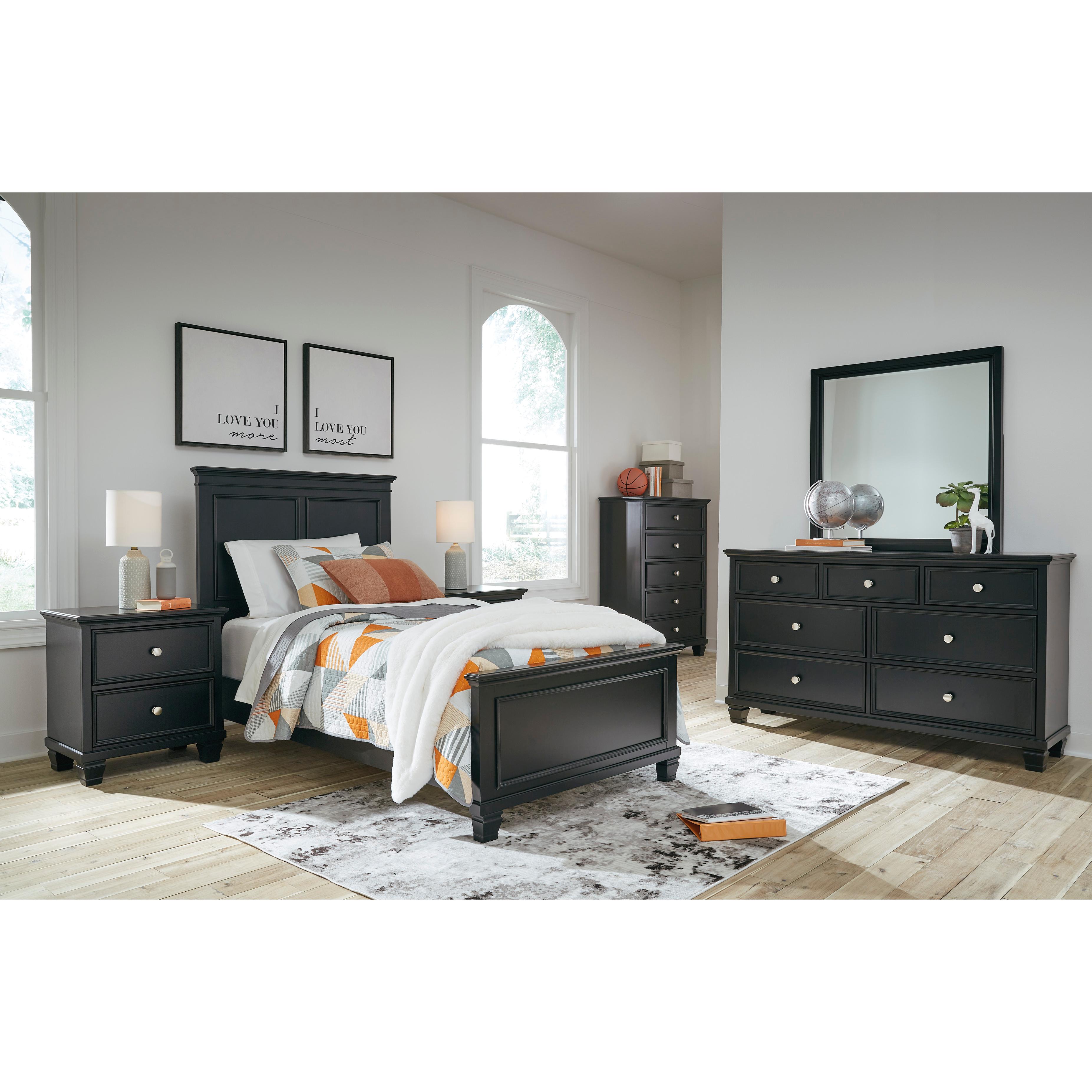  Size_Twin --  Signature Design by Ashley Lanolee Panel Bed IMAGE 6