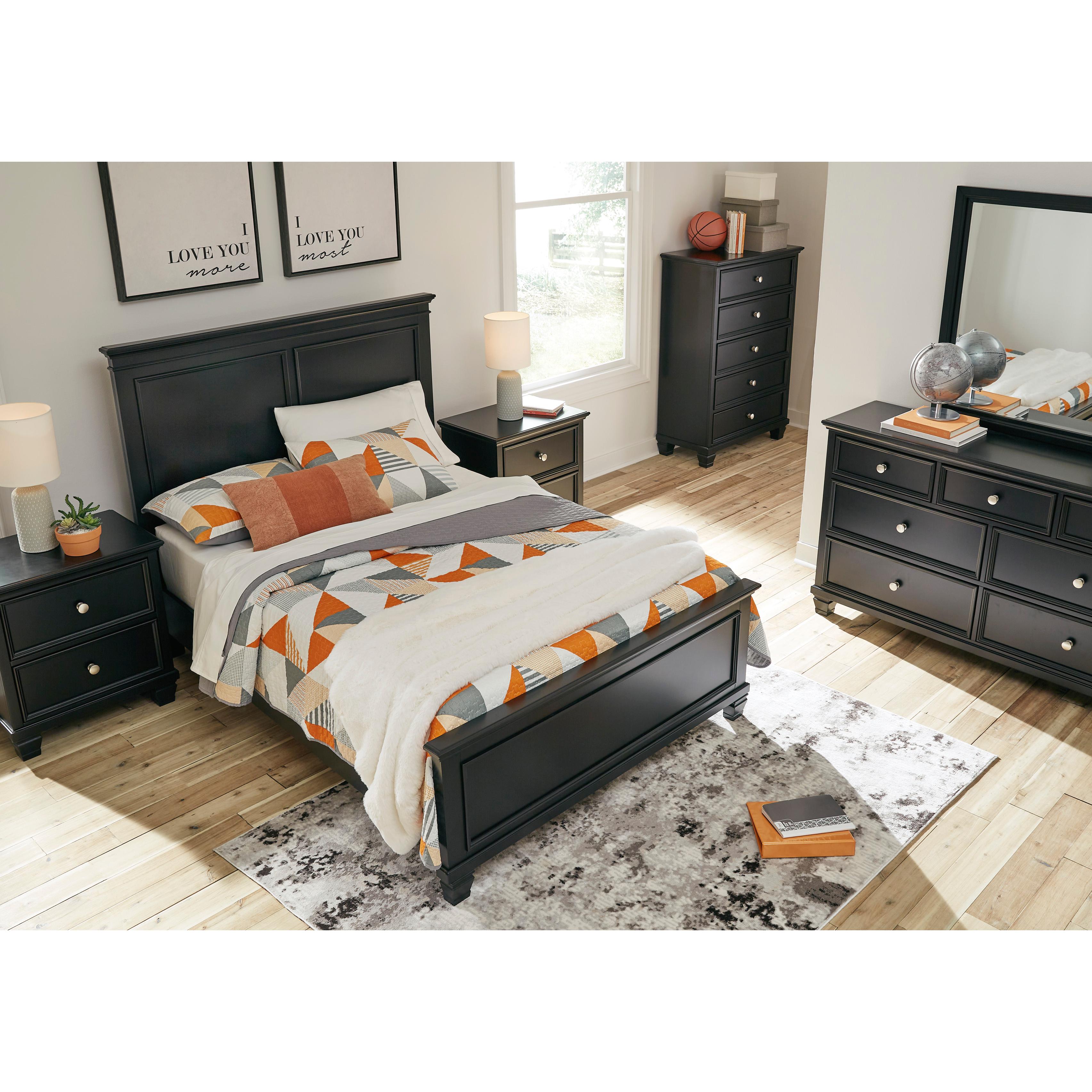  Size_Full --  Lanolee B687B4 Full Panel Bed IMAGE 6