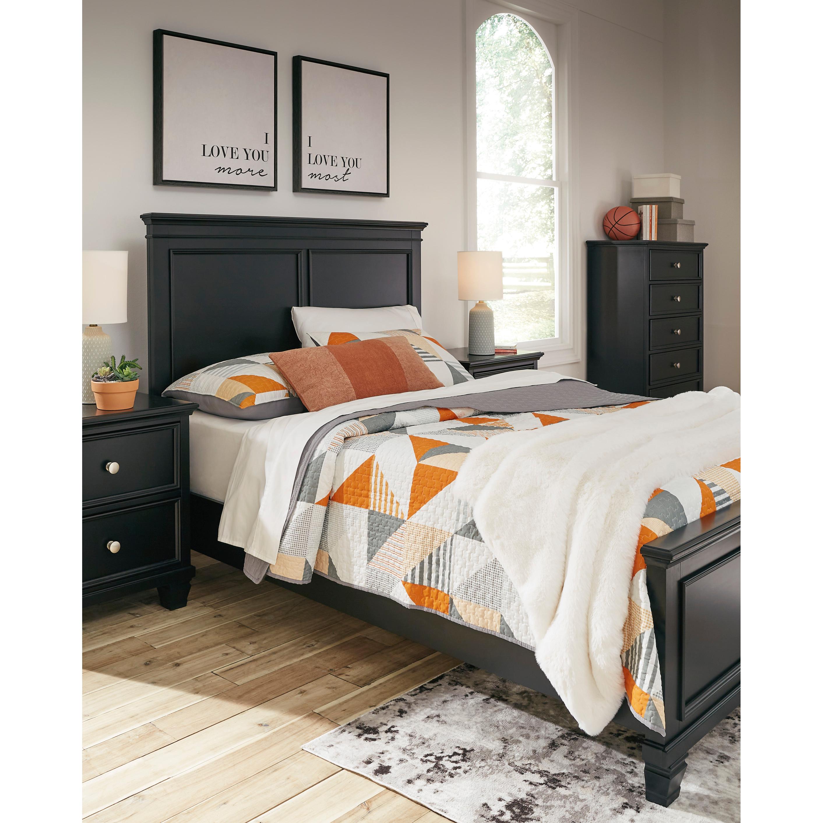  Size_Full --  Lanolee B687B4 Full Panel Bed IMAGE 7