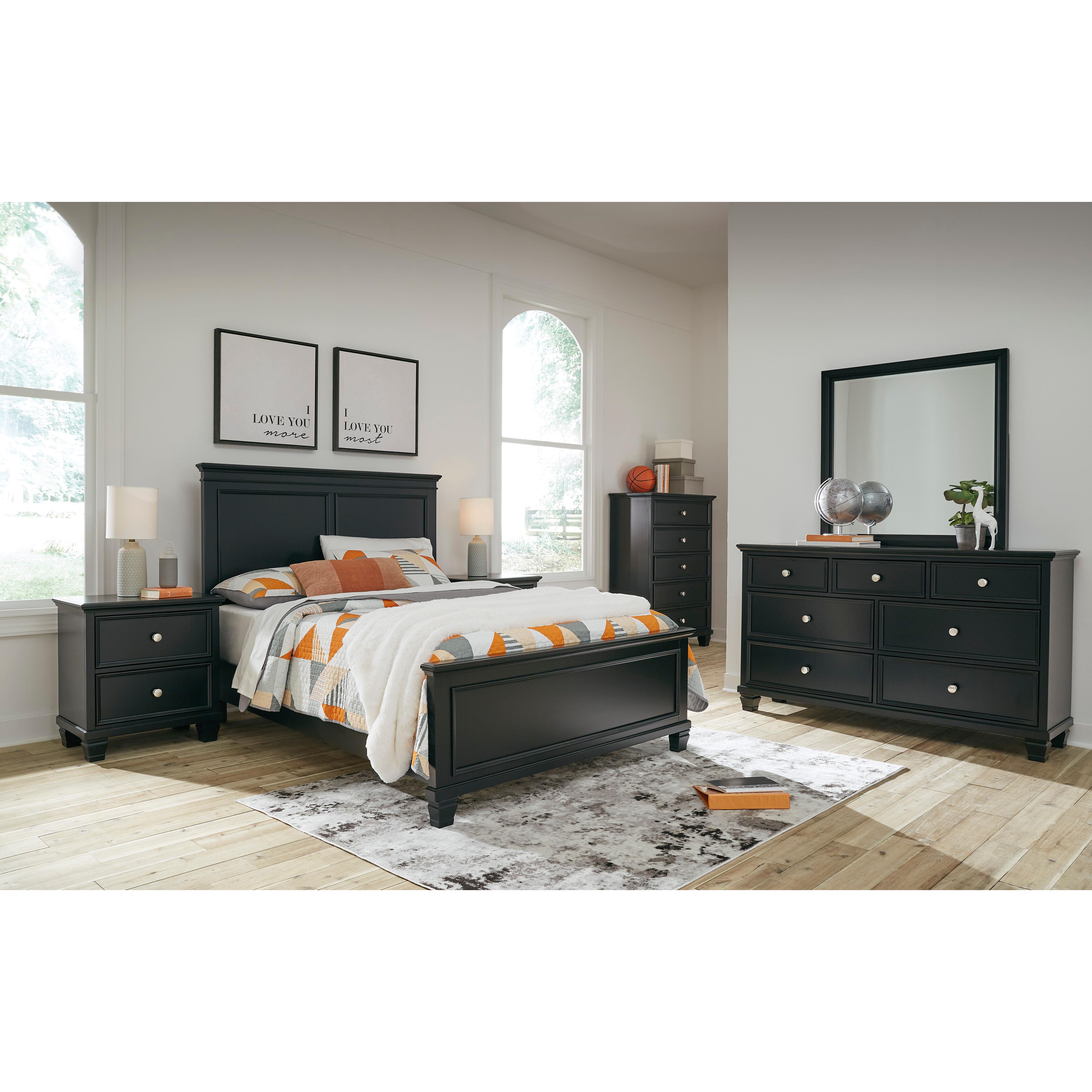  Size_Full --  Lanolee B687B4 Full Panel Bed IMAGE 8