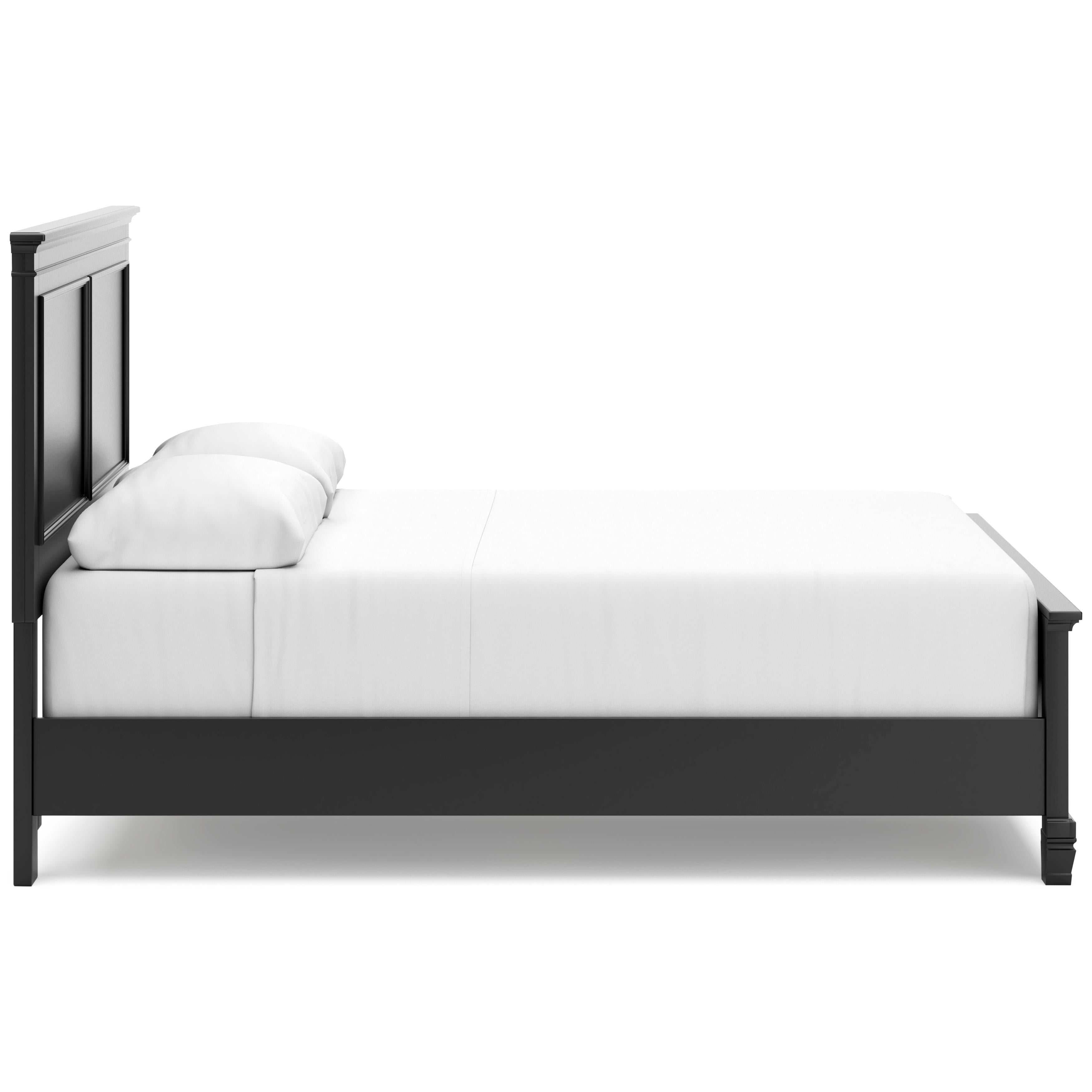  Size_Queen --  Lanolee B687B6 Queen Panel Bed IMAGE 3