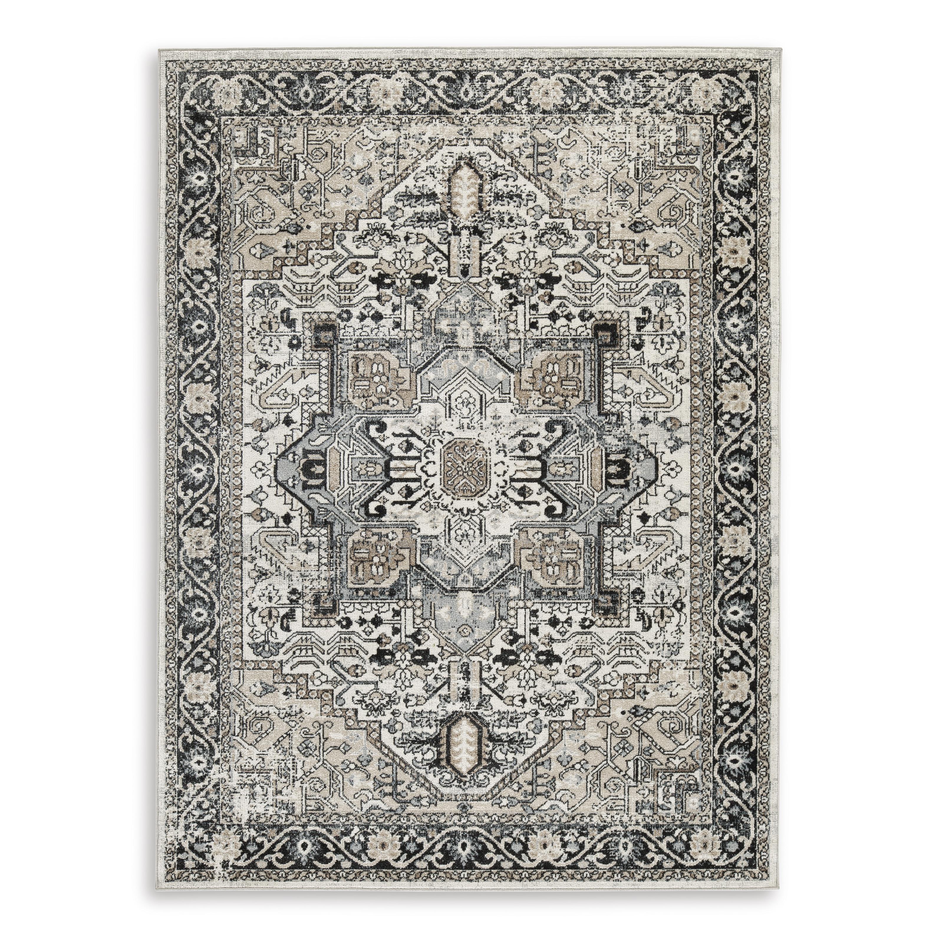  Size_5'2" x 6'10" --  Signature Design by Ashley Gregmoore Washable Rug IMAGE 1