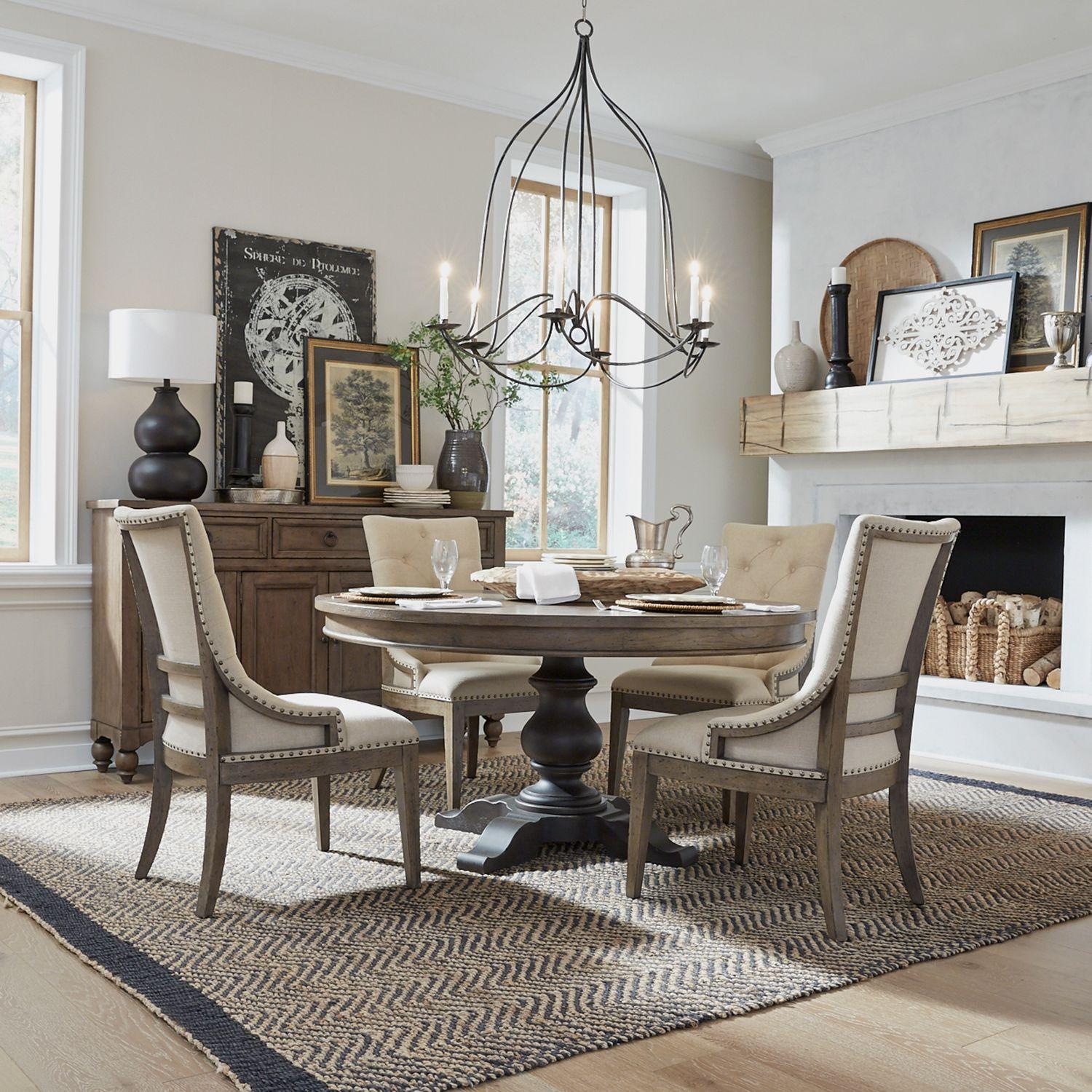  Liberty Furniture Industries Inc. Americana Farmhouse 615 Pedestal Table IMAGE 4