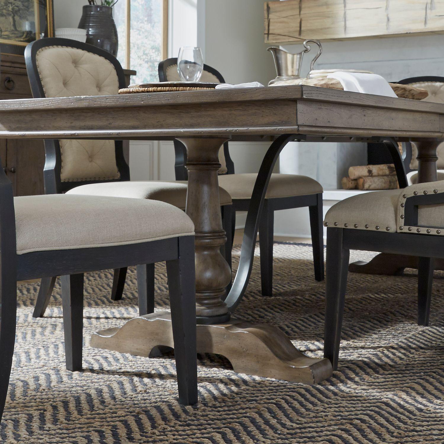  Liberty Furniture Industries Inc. Americana Farmhouse 615 Trestle Table IMAGE 4