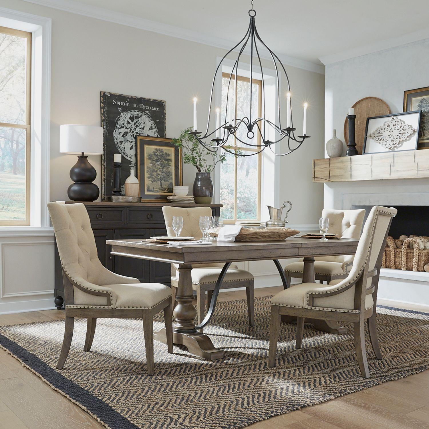  Liberty Furniture Industries Inc. Americana Farmhouse 615 Trestle Table IMAGE 5