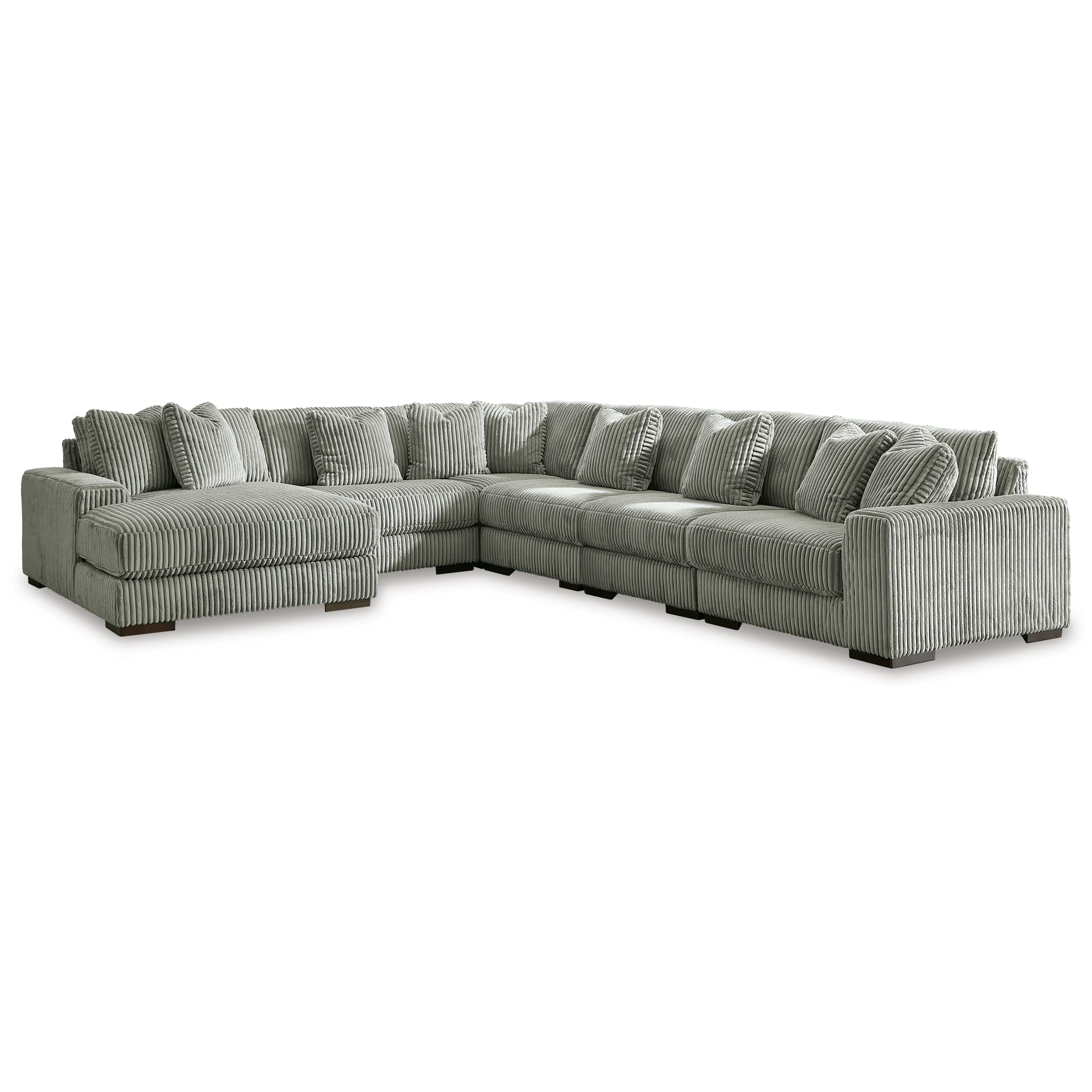  Manufacturer Color_Fog --  Lindyn 21105S8 6 pc Sectional with Chaise IMAGE 1