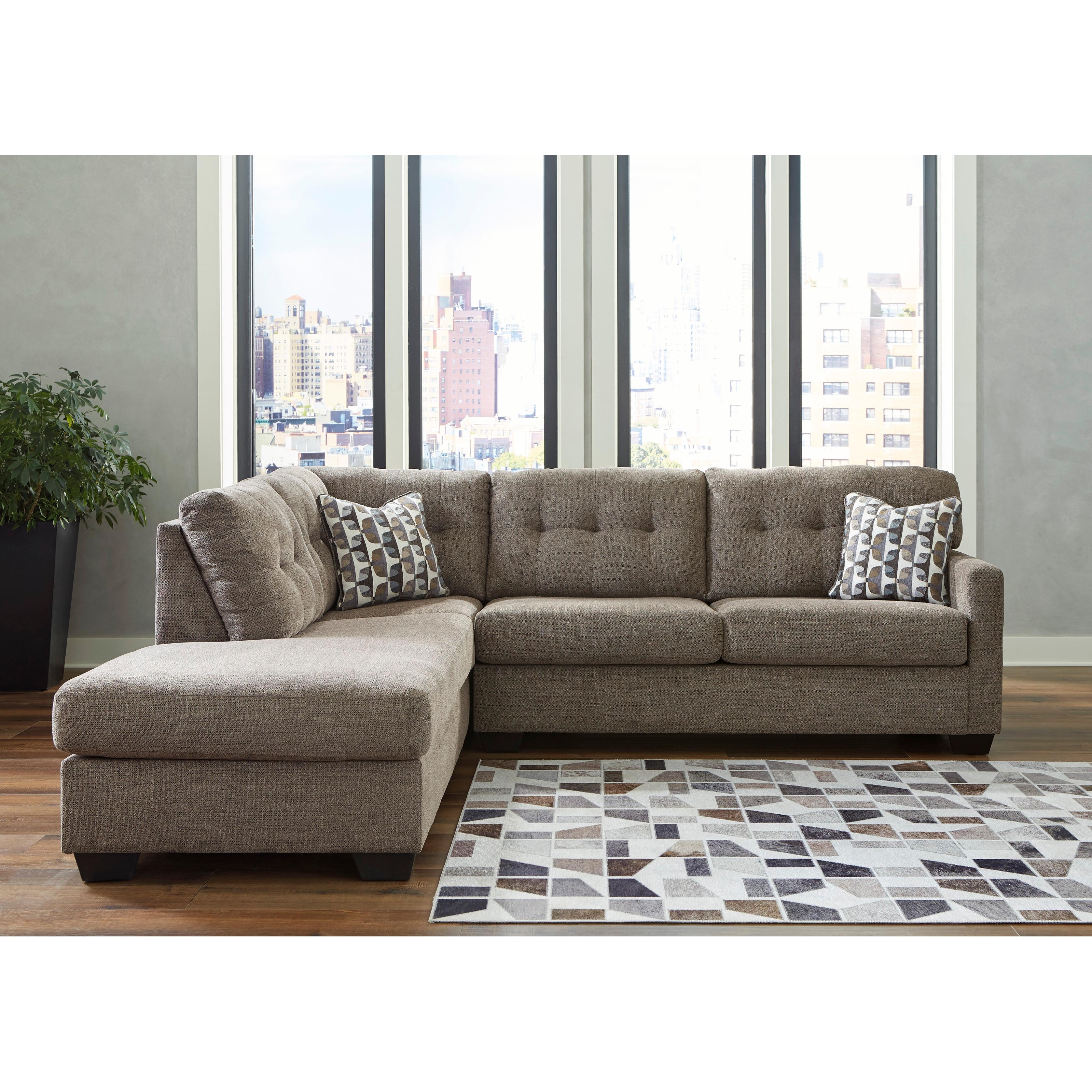  Manufacturer Color_Chocolate --  Mahoney 31005S1 2 pc Sectional with Chaise IMAGE 3