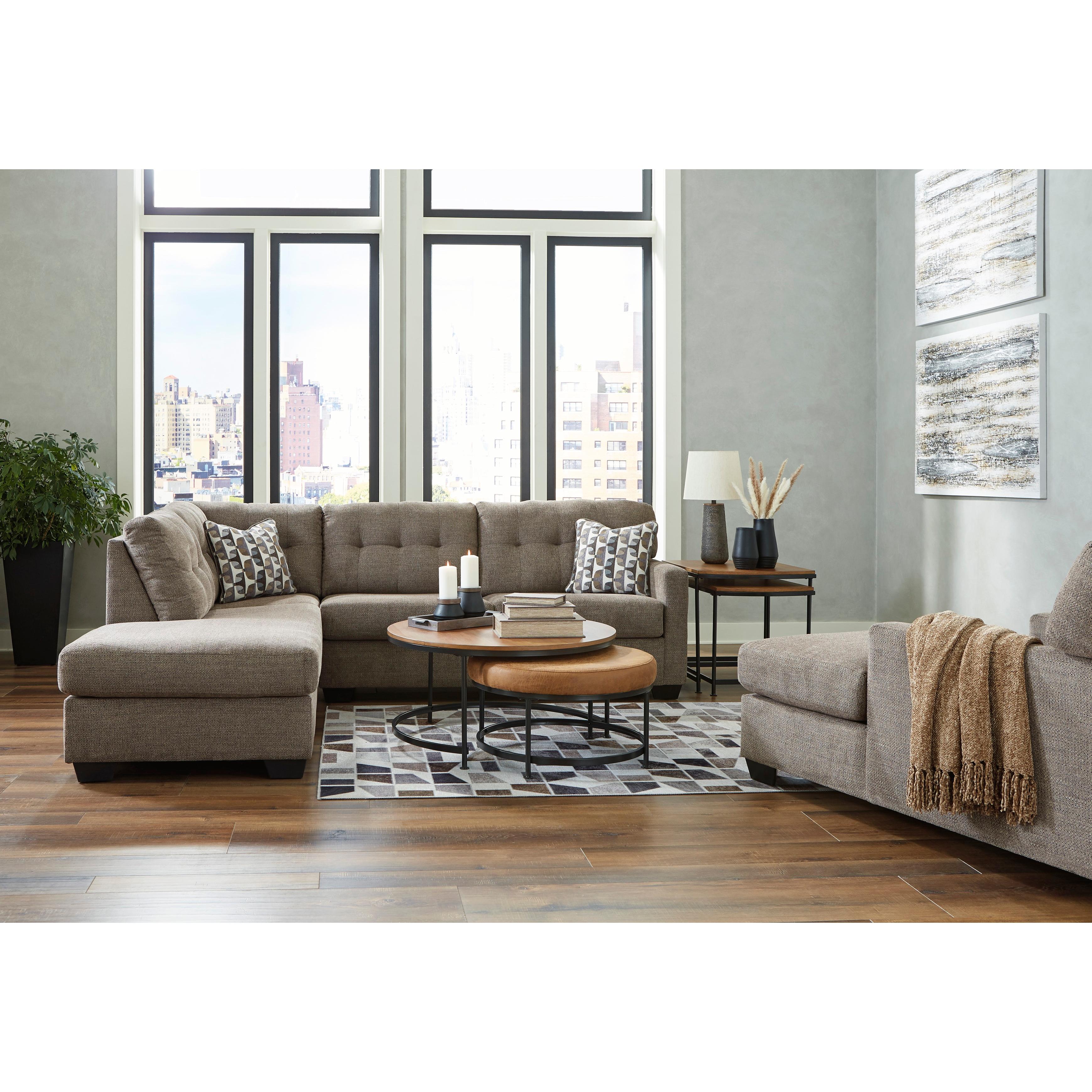  Manufacturer Color_Chocolate --  Mahoney 31005S1 2 pc Sectional with Chaise IMAGE 5