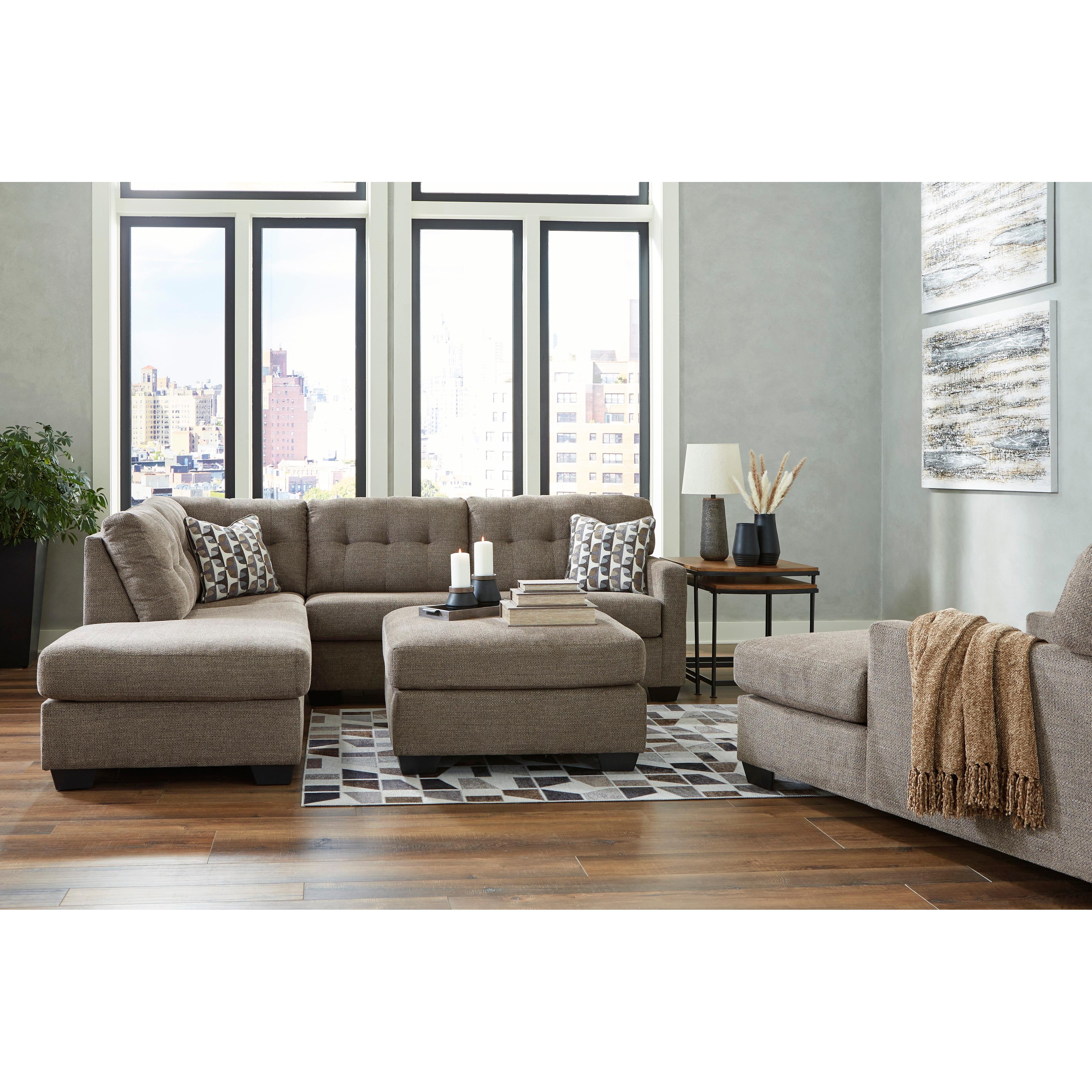 Manufacturer Color_Chocolate --  Mahoney 31005S1 2 pc Sectional with Chaise IMAGE 6