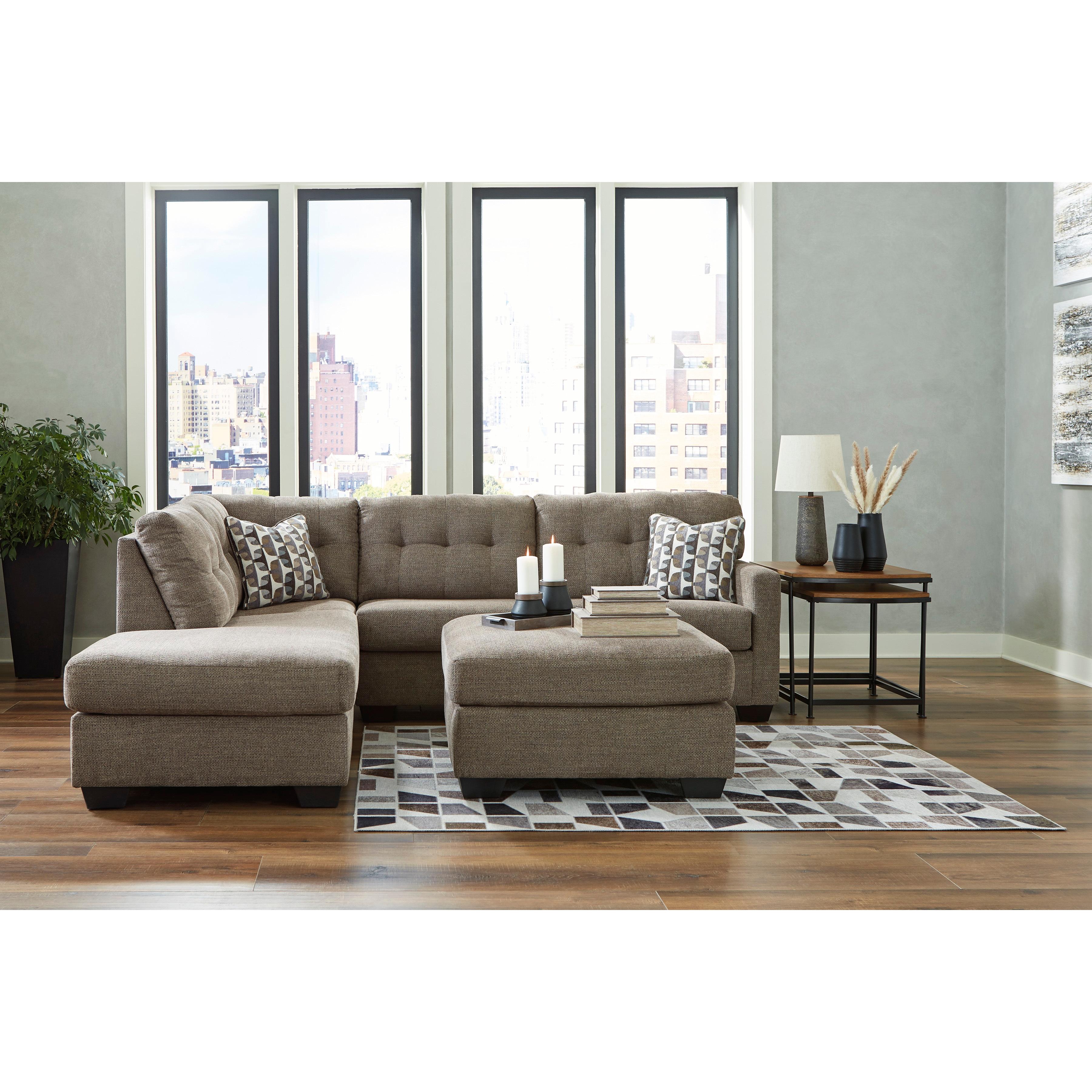  Manufacturer Color_Chocolate --  Mahoney 31005S1 2 pc Sectional with Chaise IMAGE 7