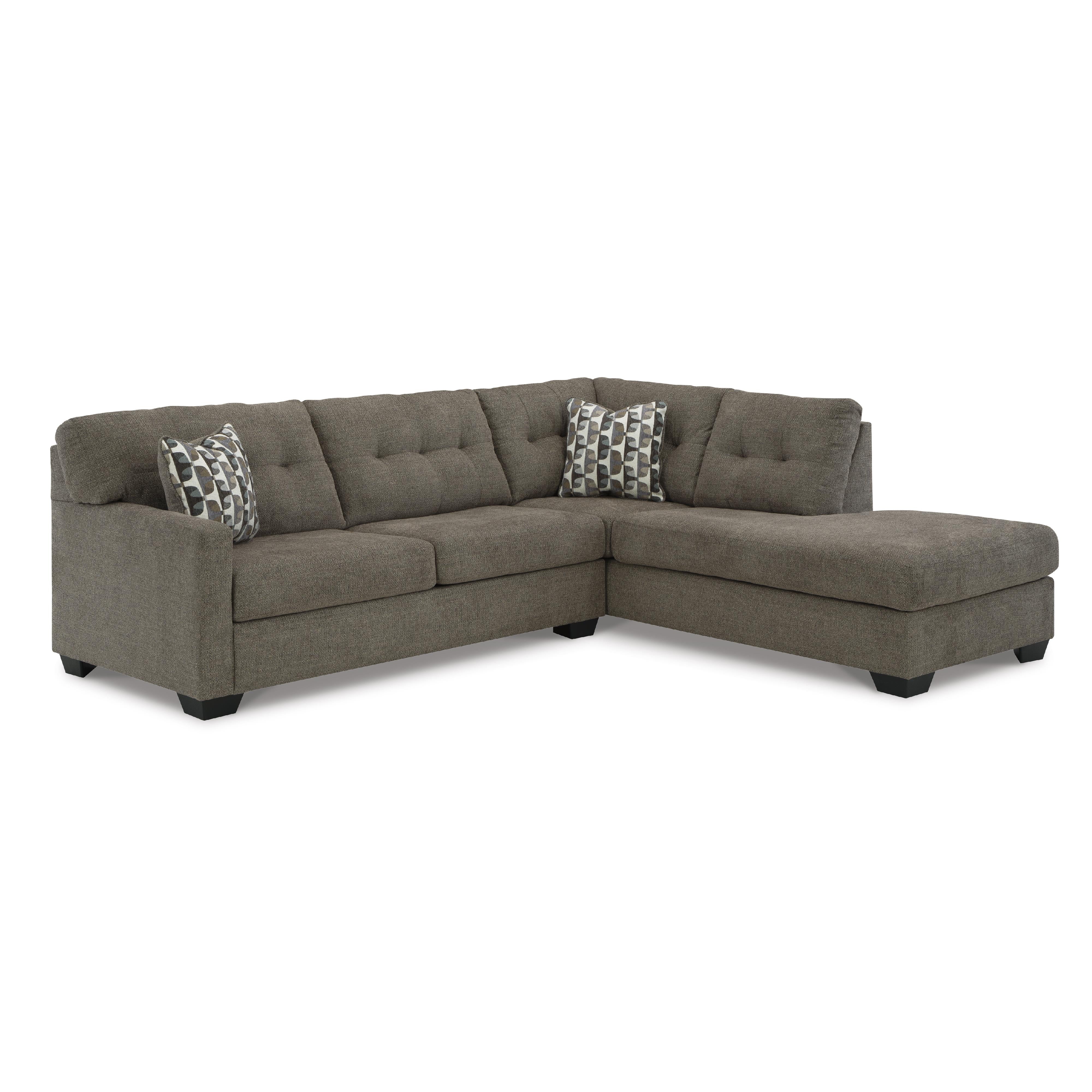  Manufacturer Color_Chocolate --  Mahoney 31005S2 2 pc Sectional with Chaise IMAGE 1