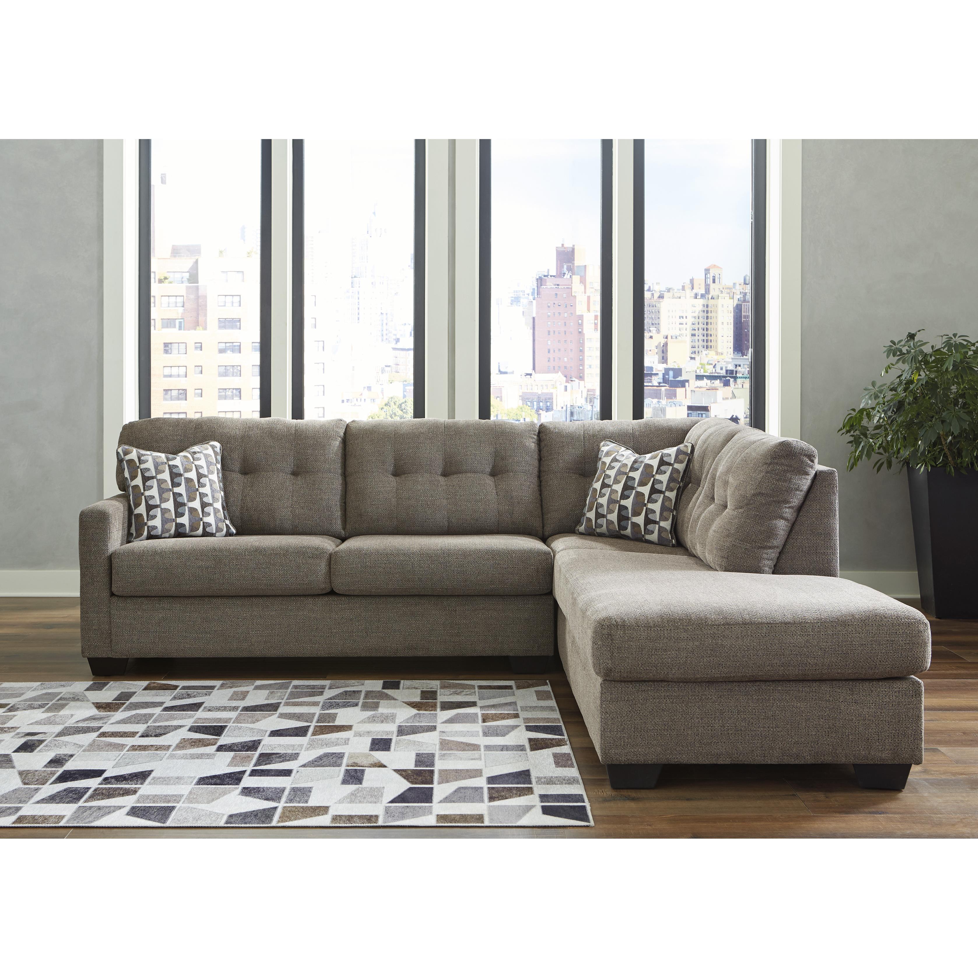  Manufacturer Color_Chocolate --  Mahoney 31005S2 2 pc Sectional with Chaise IMAGE 3