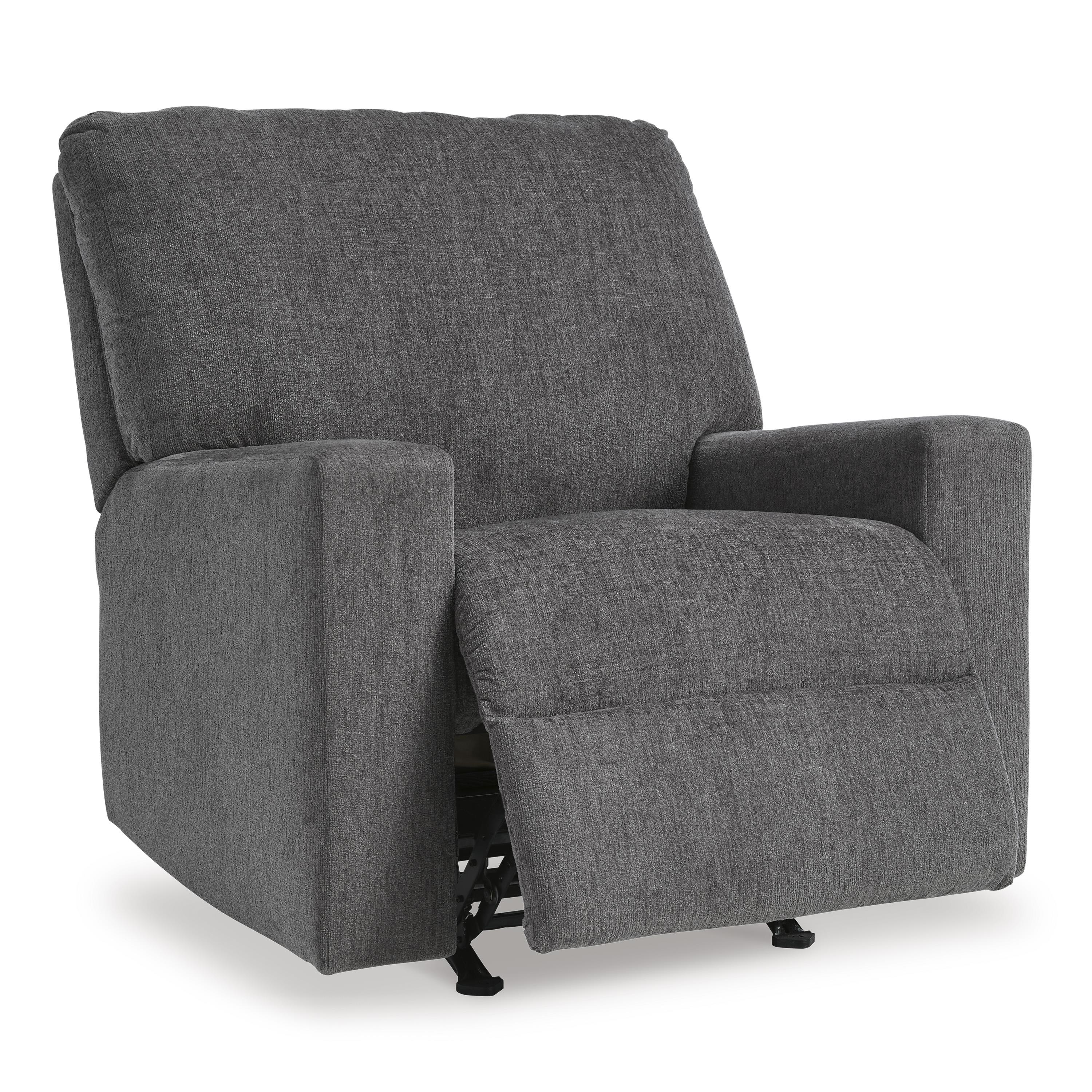  Manufacturer Color_Pewter --  Signature Design by Ashley Rannis Rocker Fabric Recliner IMAGE 2