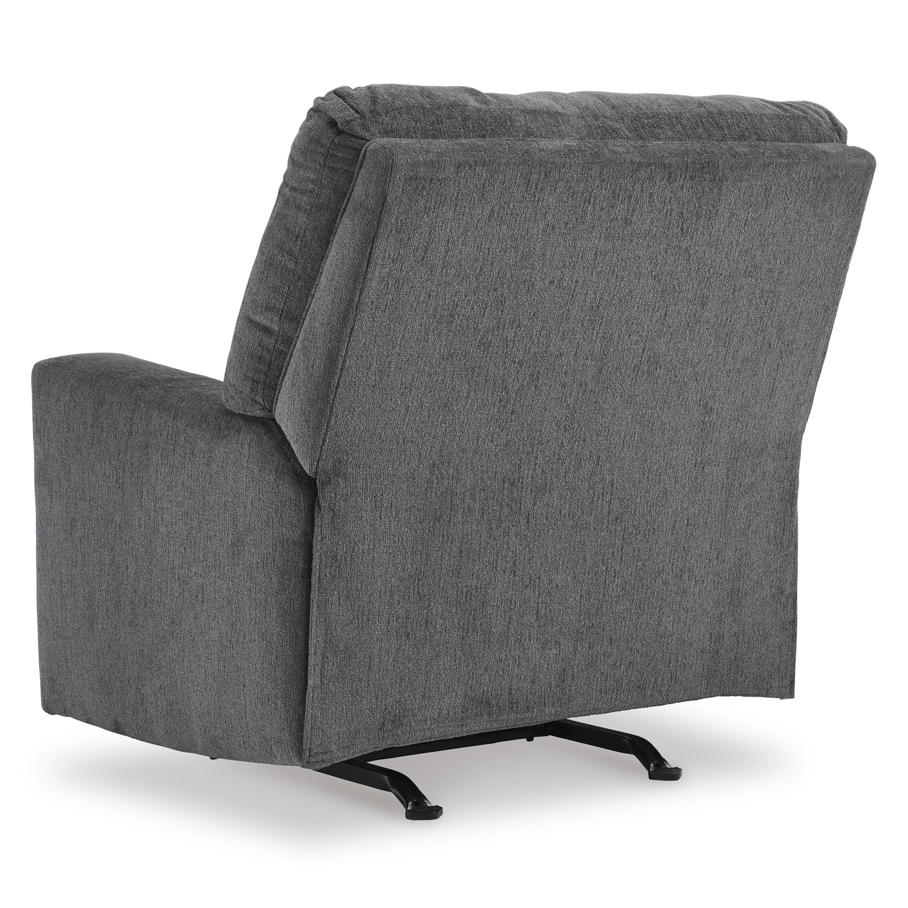  Manufacturer Color_Pewter --  Signature Design by Ashley Rannis Rocker Fabric Recliner IMAGE 5